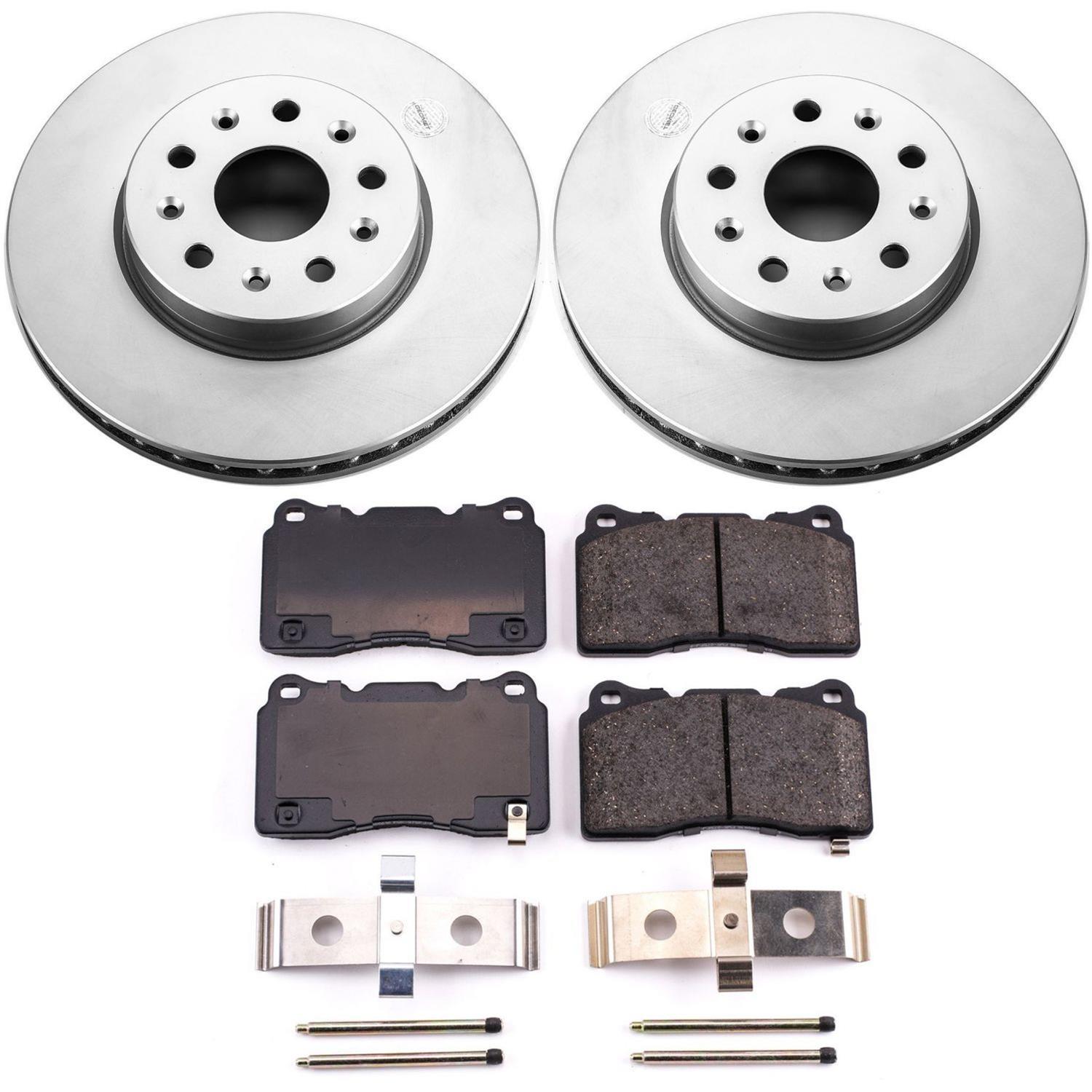 Power Stop 14-18 Cadillac CTS Front & Rear Z17 Evolution Geomet Coated Brake Kit (1x psbCRK7001, 1x psbCRK6991) thumbnail 5
