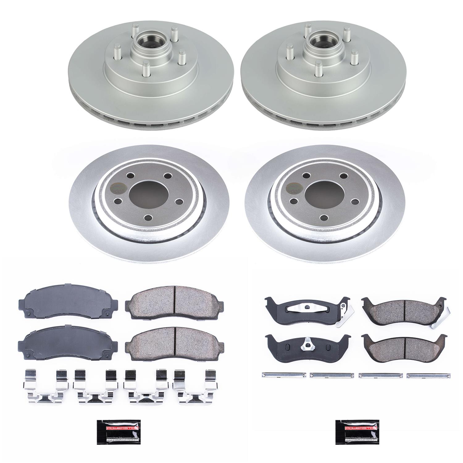 Power Stop 10-11 Ford Ranger Front & Rear Z17 Evolution Geomet Coated Brake Kit (1x psbCRK7004, 1x psbCRK6181) thumbnail 4