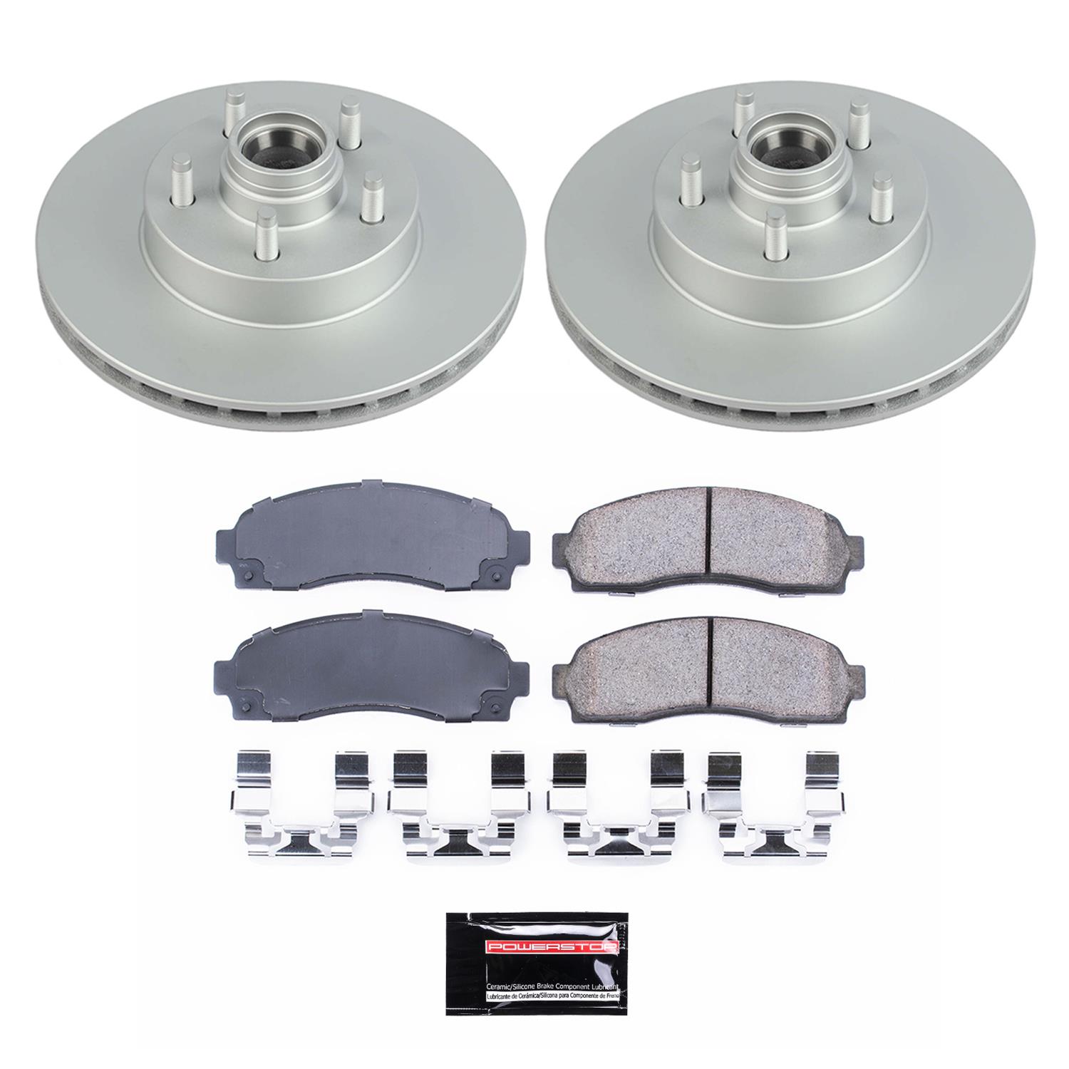 Power Stop 10-11 Ford Ranger Front & Rear Z17 Evolution Geomet Coated Brake Kit (1x psbCRK7004, 1x psbCRK6181) thumbnail 8