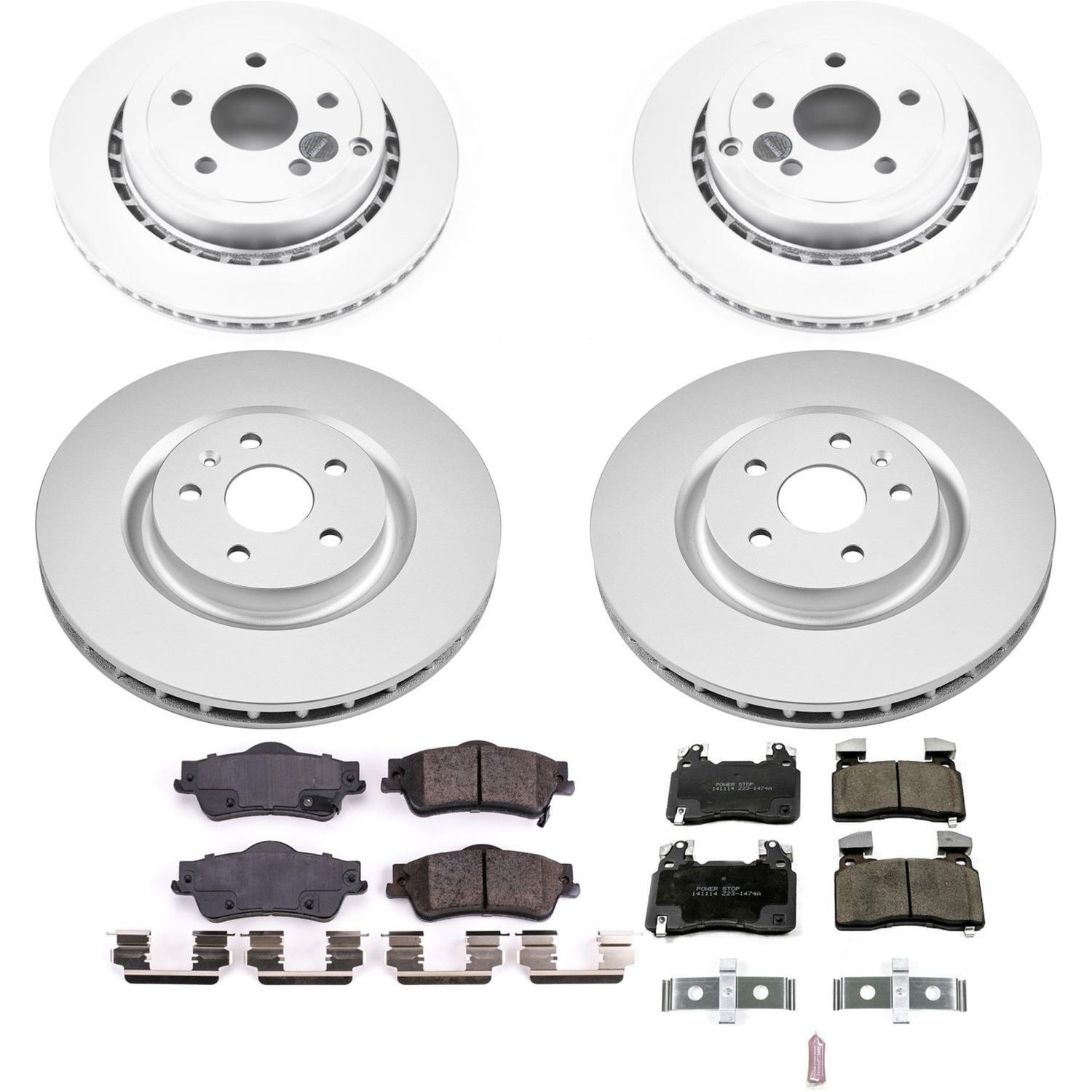 Power Stop 2014 Chevrolet SS Front & Rear Z17 Evolution Geomet Coated Brake Kit (1x psbCRK5528, 1x psbCRK7007) thumbnail 4