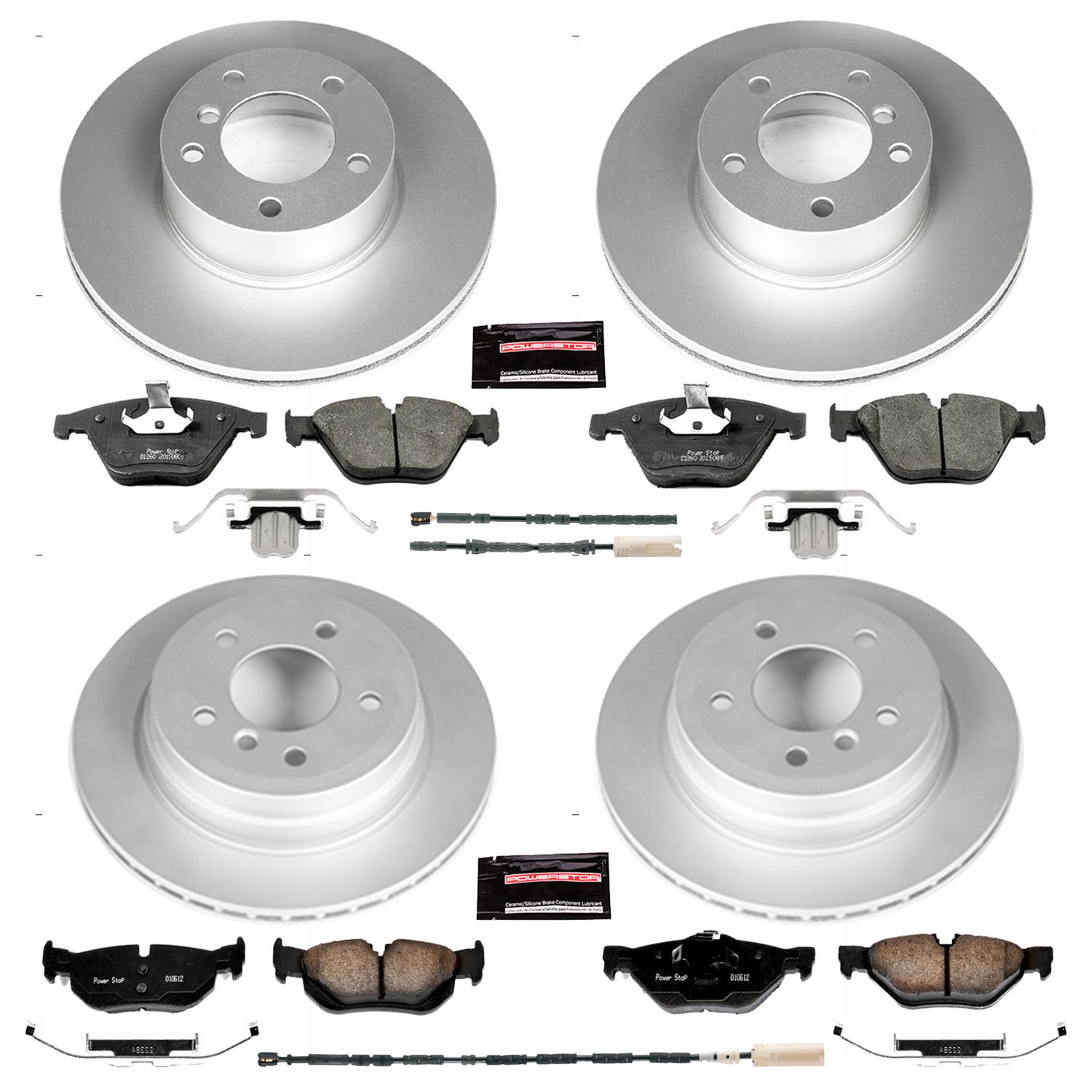 Power Stop 13-15 BMW X1 Front & Rear Z23 Evolution Sport Coated Brake Kit (1x psbCRK6073, 1x psbCRK7008) thumbnail 4