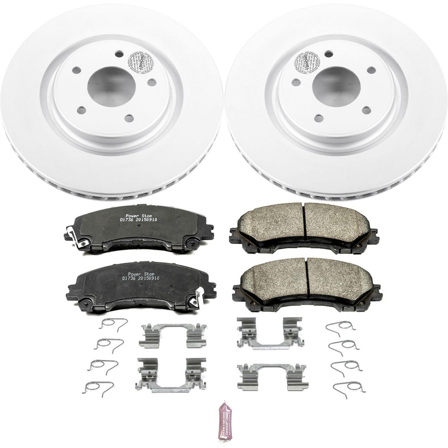Power Stop 14-19 Nissan Rogue Front & Rear Z17 Evolution Geomet Coated Brake Kit (1x psbCRK7034, 1x psbCRK6761) thumbnail 6