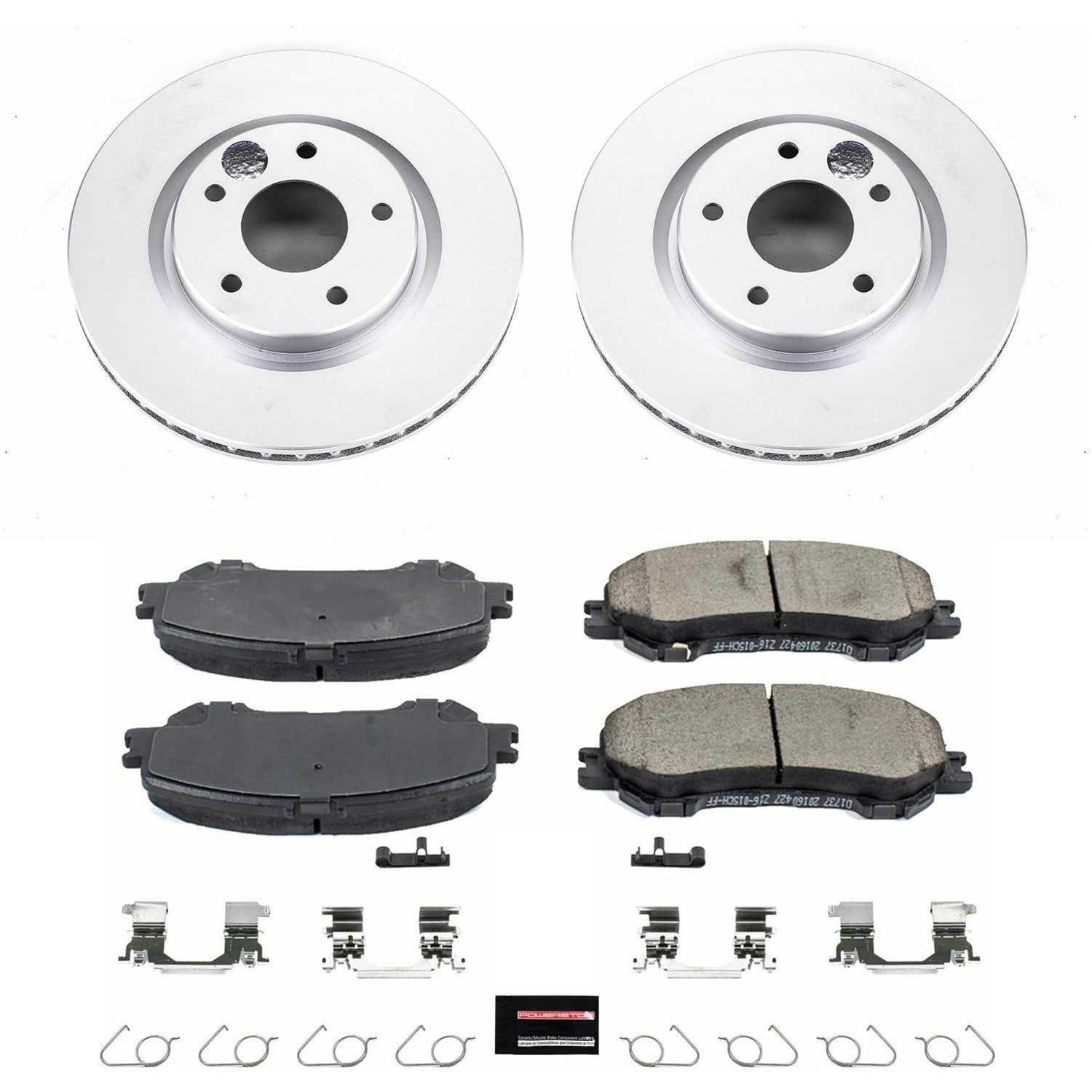 Power Stop 14-19 Nissan Rogue Front & Rear Z17 Evolution Geomet Coated Brake Kit (1x psbCRK7036, 1x psbCRK6761) thumbnail 4