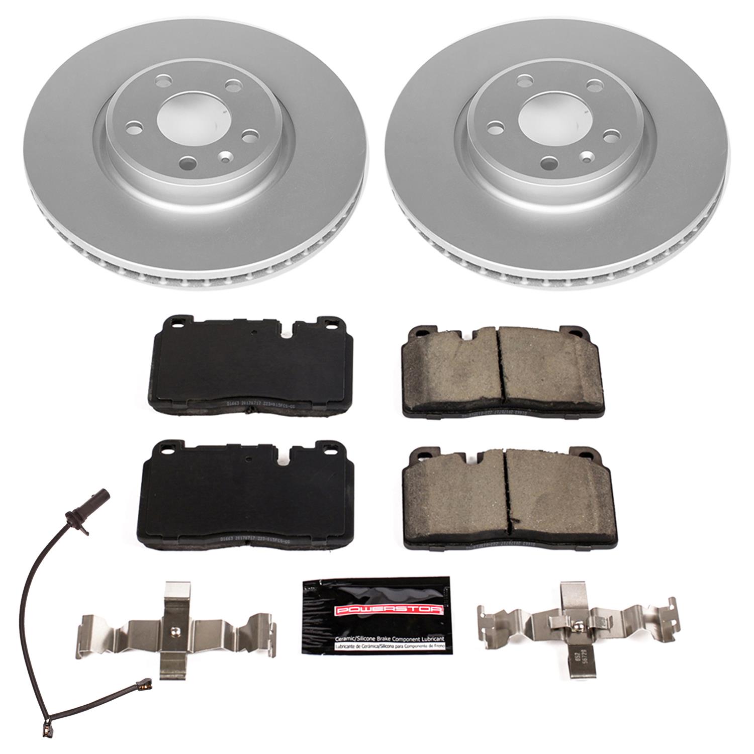 Power Stop 2013 Audi Q5 Front & Rear Z23 Evolution Sport Coated Brake Kit (1x psbCRK7072, 1x psbCRK4745) thumbnail 5