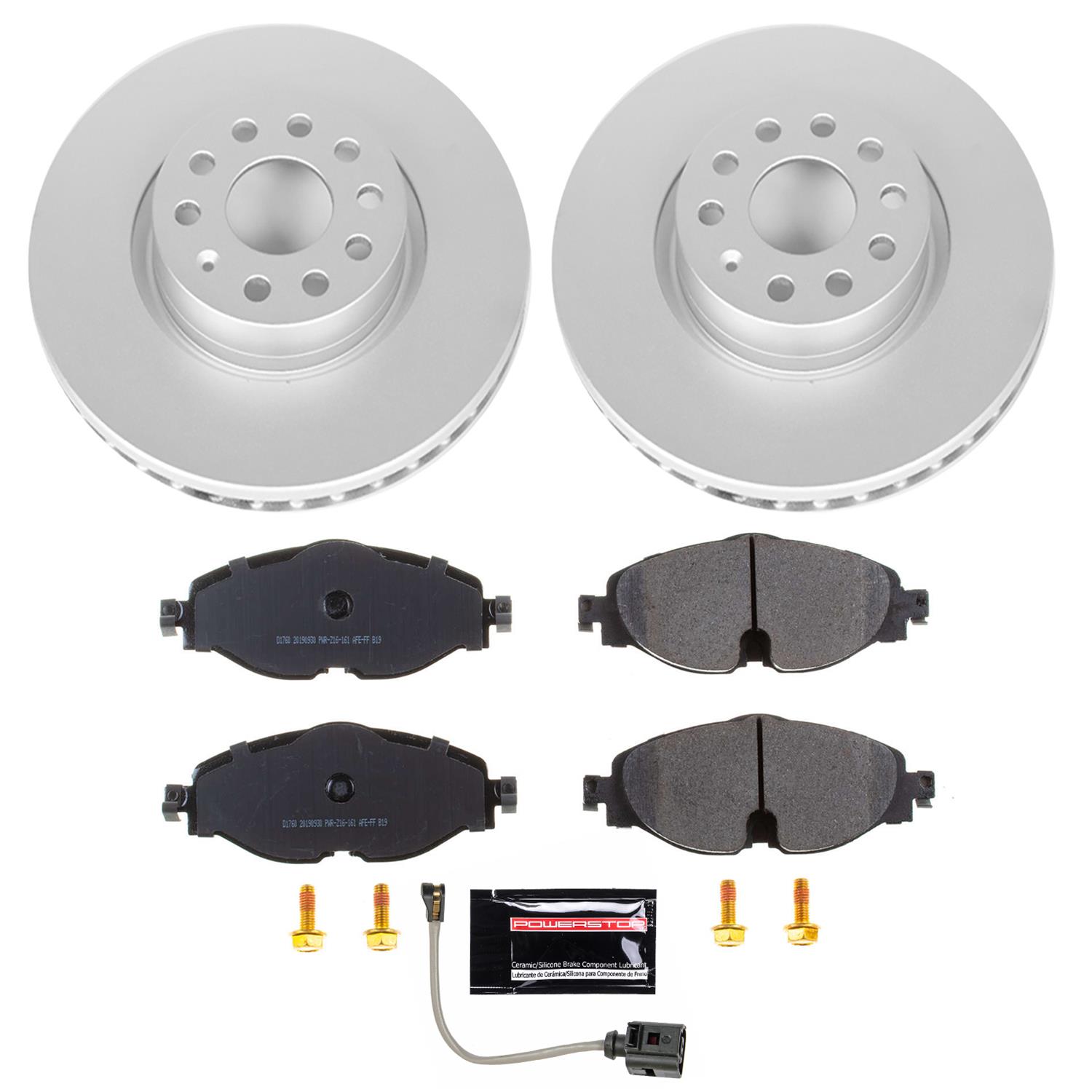 Power Stop 2019 Volkswagen Golf Alltrack Front & Rear Z23 Evolution Sport Coated Brake Kit (1x psbCRK7082, 1x psbCRK7053) thumbnail 7