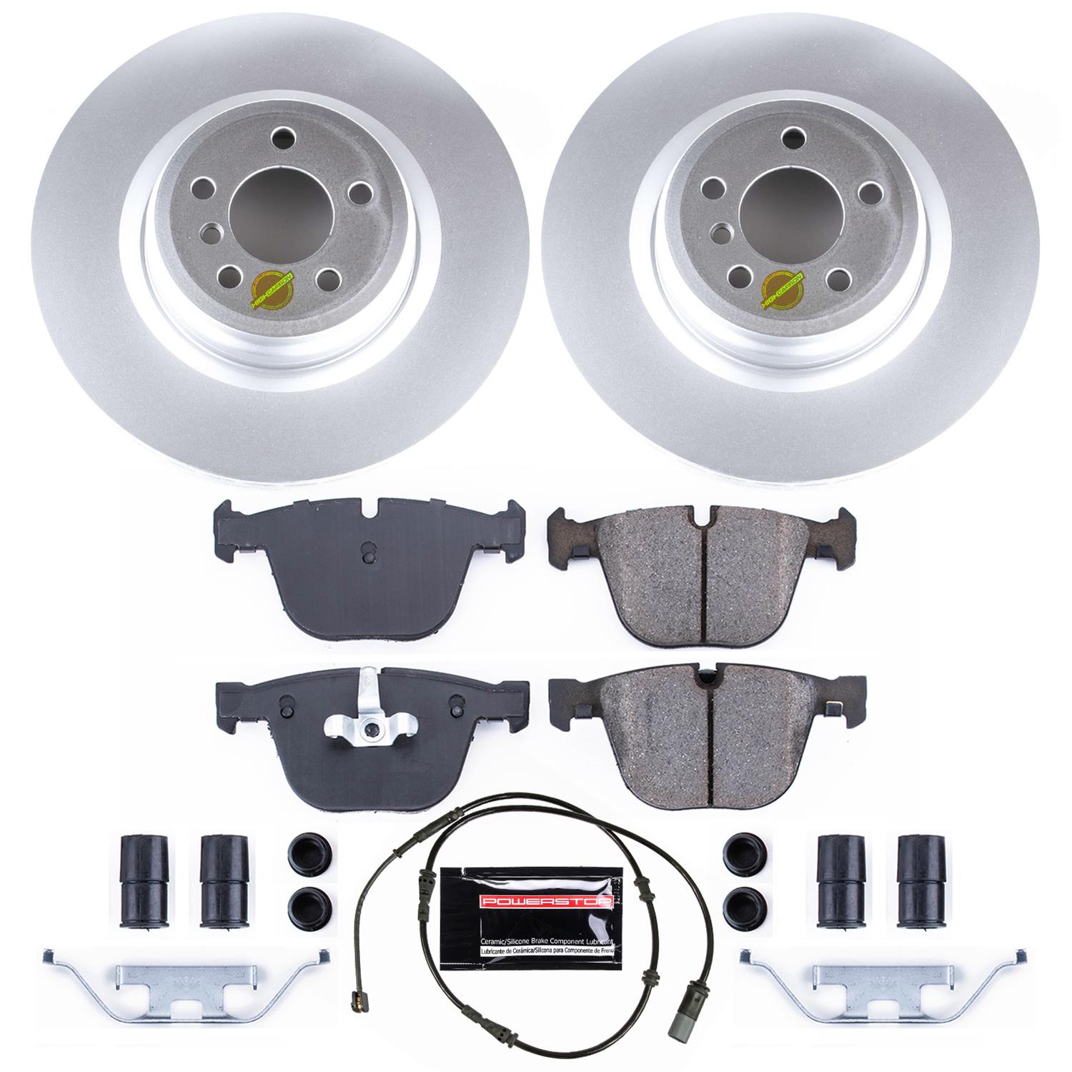 Power Stop 11-15 BMW 750i Front & Rear Z23 Evolution Sport Coated Brake Kit (1x psbCRK6414, 1x psbCRK7087) thumbnail 5