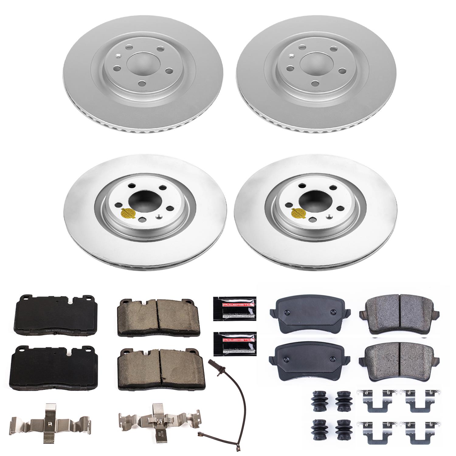 Power Stop 13-17 Audi Q5 Front & Rear Z23 Evolution Sport Coated Brake Kit (1x psbCRK7073, 1x psbCRK5678) thumbnail 4