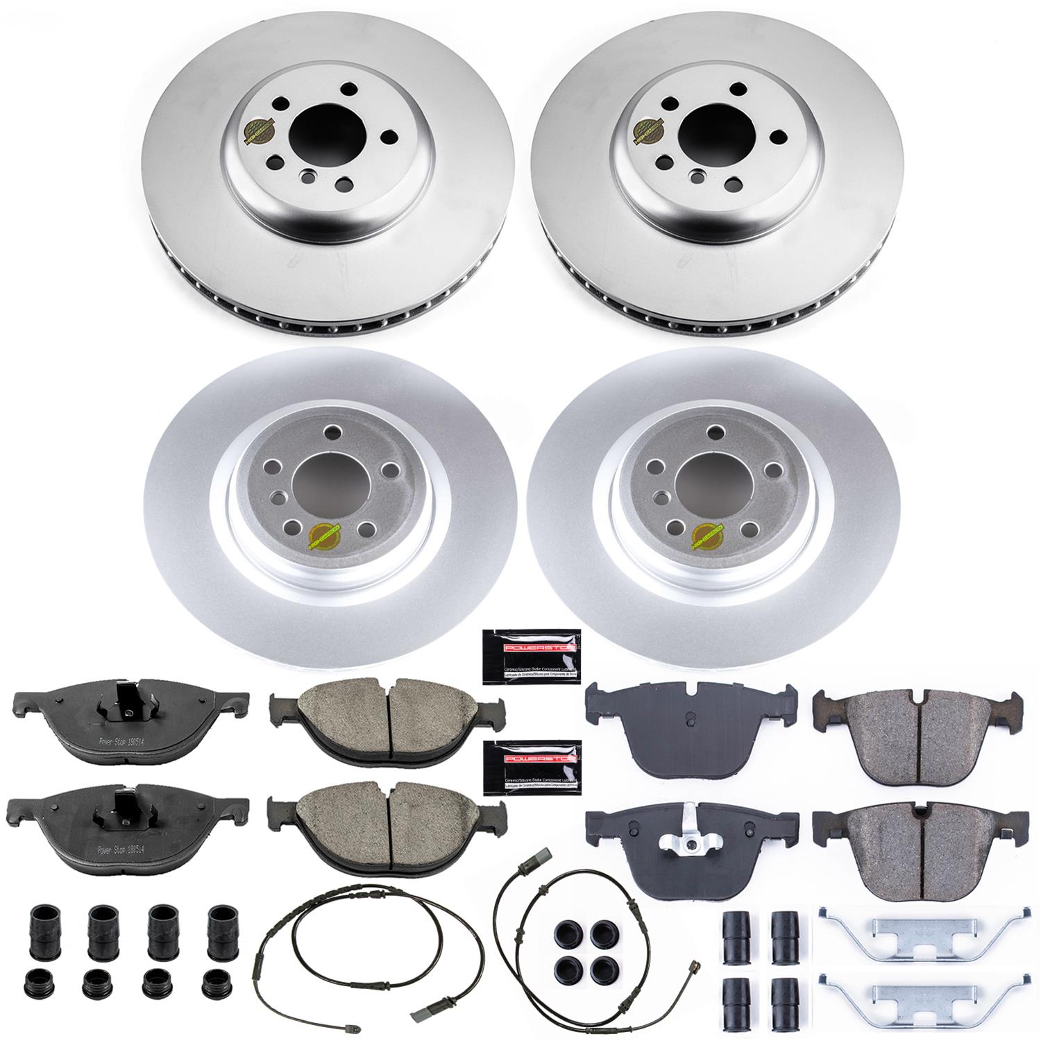 Power Stop 11-15 BMW 750i Front & Rear Z23 Evolution Sport Coated Brake Kit (1x psbCRK6414, 1x psbCRK7087) thumbnail 4