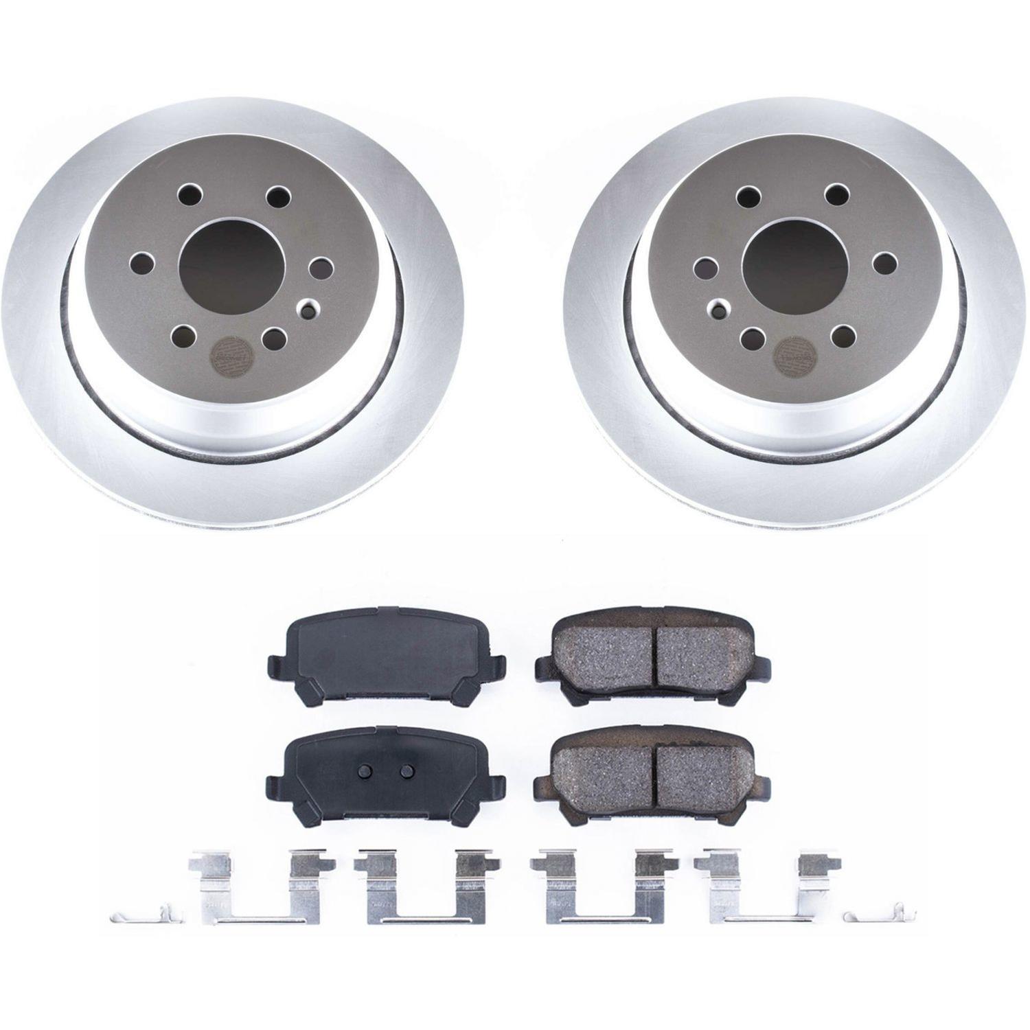 Power Stop 15-18 Chevrolet Colorado Front & Rear Z17 Evolution Geomet Coated Brake Kit (1x psbCRK7126, 1x psbCRK7127) thumbnail 8
