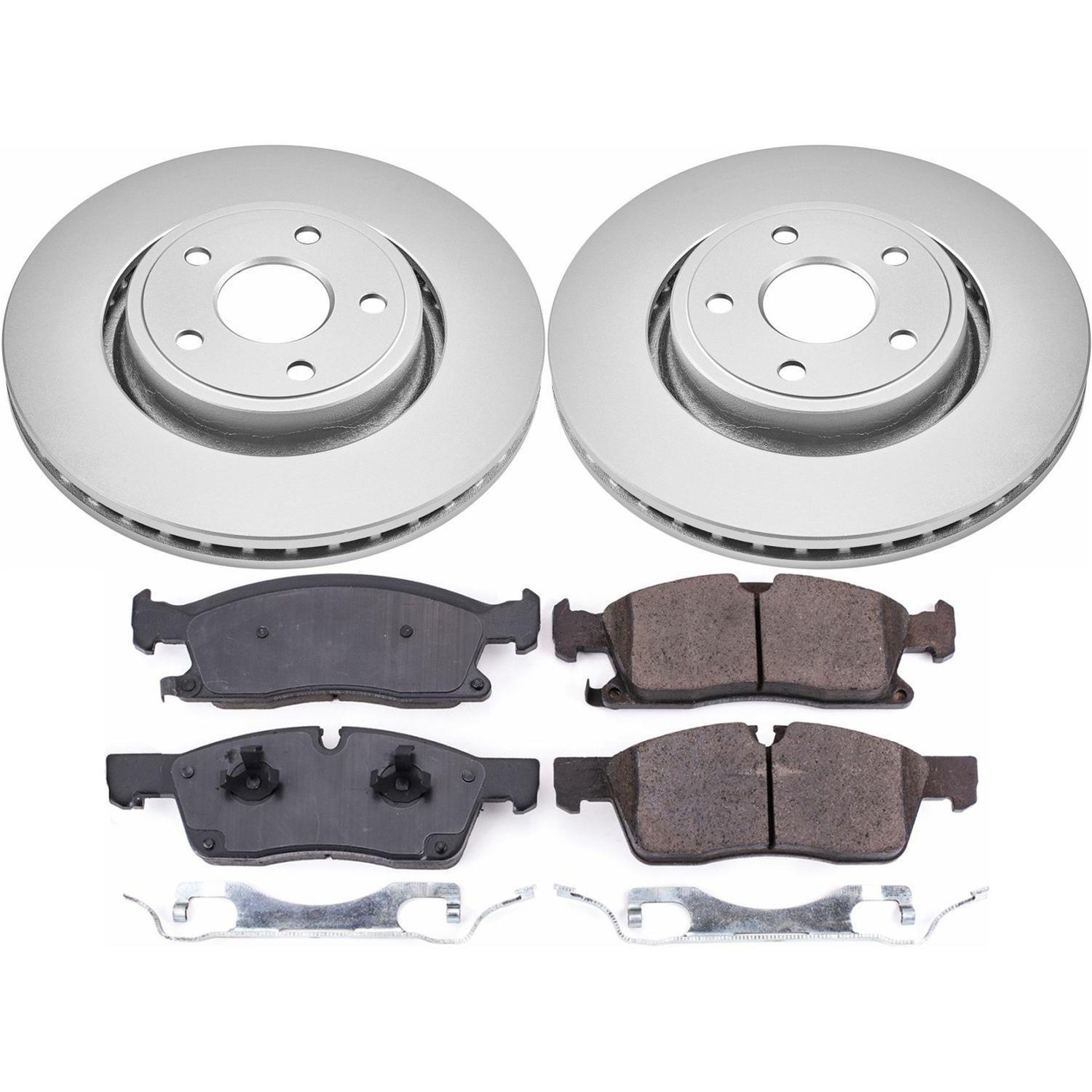 Power Stop 16-19 Jeep Grand Cherokee Front & Rear Z17 Evolution Geomet Coated Brake Kit (1x psbCRK7133, 1x psbCRK5953) thumbnail 5