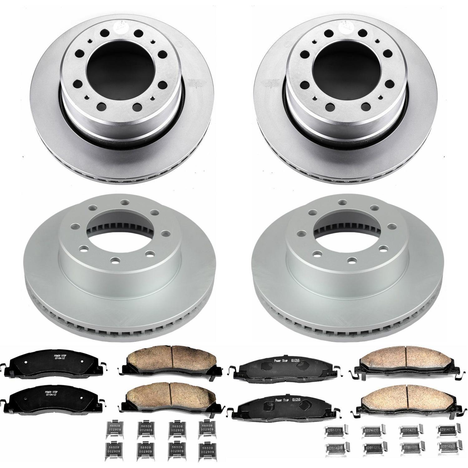 Power Stop 13-18 Ram 3500 Front & Rear Z17 Coated Brake Kit (2x psbAR83067EVC, 2x psbAR8373EVC, 1x psb17-1399, 1x psb17-1400) thumbnail 8