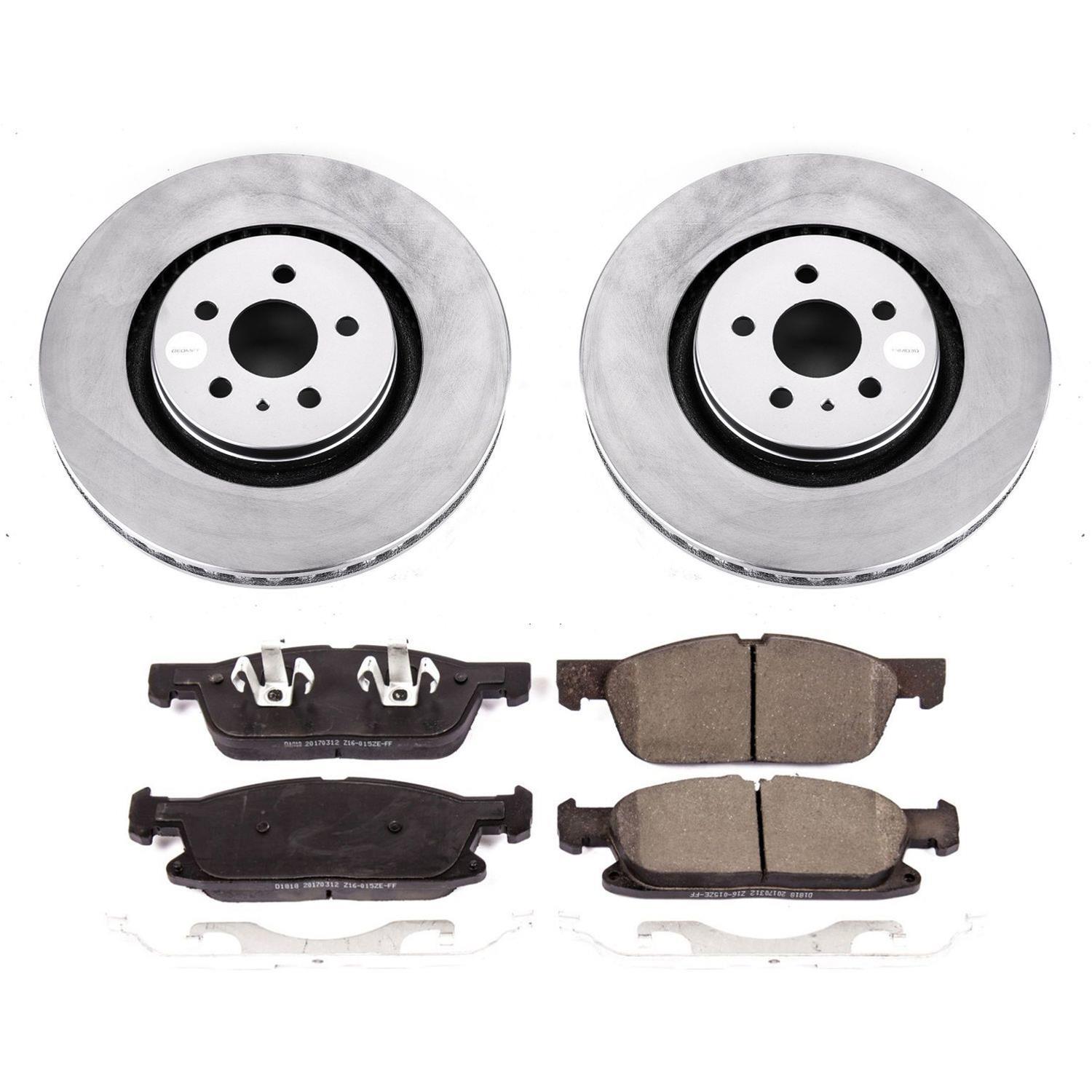 Power Stop 17-18 Lincoln Continental Front & Rear Z17 Evolution Geomet Coated Brake Kit (1x psbCRK7417, 1x psbCRK7143) thumbnail 4