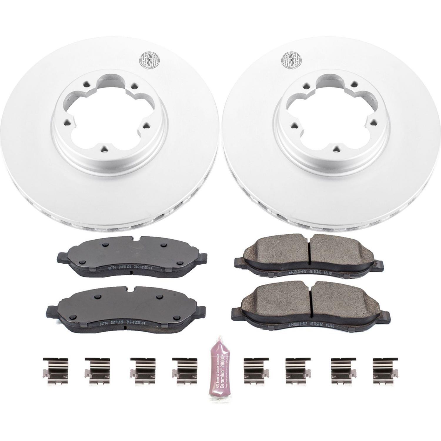 Power Stop 2020 Ford Transit-350 HD Front & Rear Z17 Coated Brake Kit (1x psbCRK7148, 1x psbCRK8539) thumbnail 7