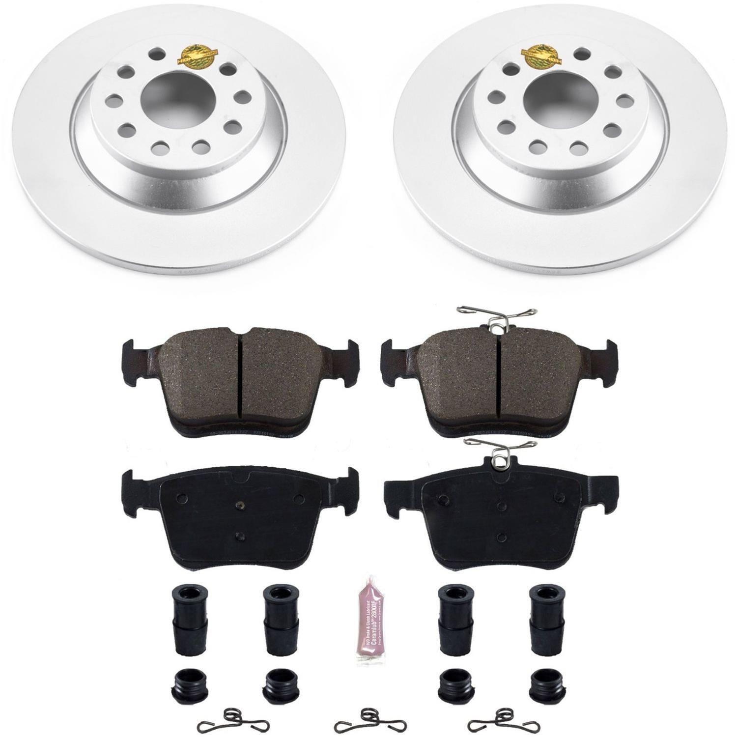 Power Stop 16-18 Audi TT Quattro Front & Rear Z23 Evolution Sport Coated Brake Kit (1x psbCRK7082, 1x psbCRK7176) thumbnail 4