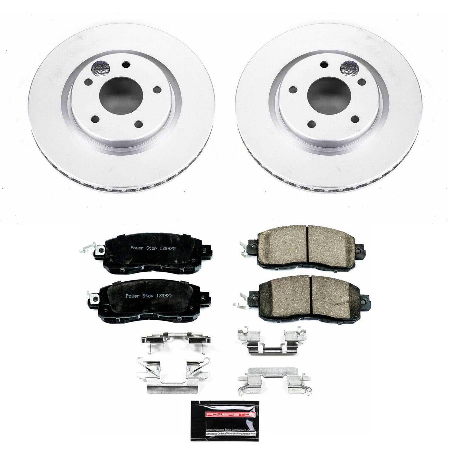 Power Stop 14-17 Nissan Leaf Front & Rear Z17 Evolution Geomet Coated Brake Kit (1x psbCRK7215, 1x psbCRK6761) thumbnail 2