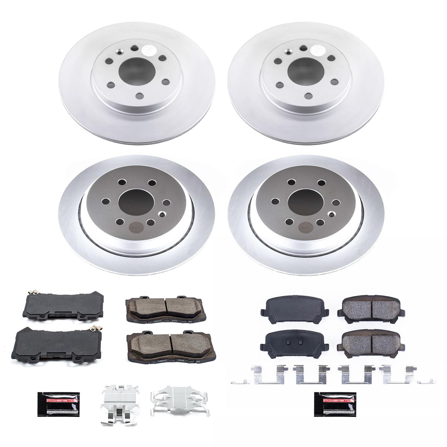 Power Stop 15-18 Chevrolet Colorado Front & Rear Z17 Evolution Geomet Coated Brake Kit (1x psbCRK7126, 1x psbCRK7127) thumbnail 5
