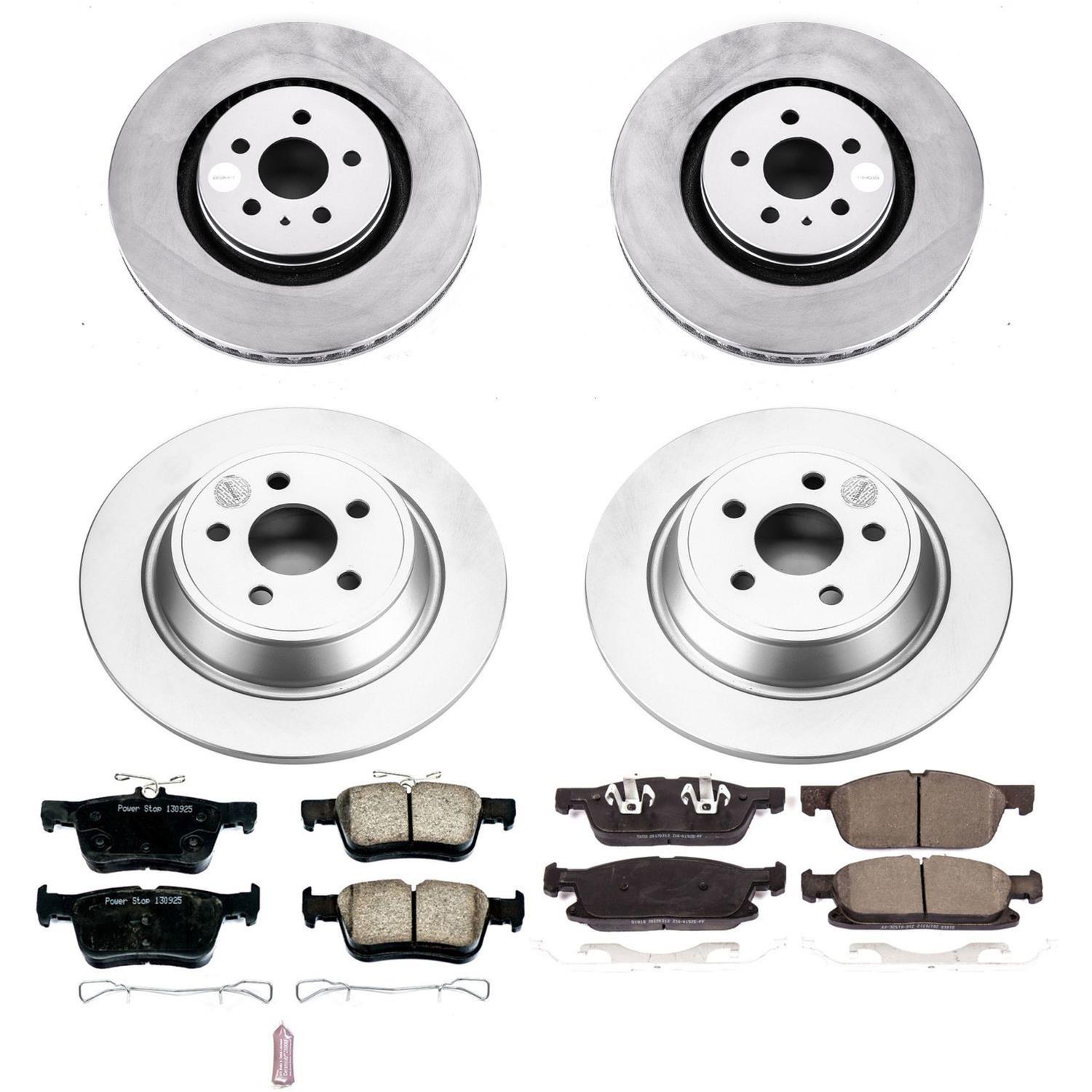Power Stop 15-19 Ford Edge Front & Rear Z17 Evolution Geomet Coated Brake Kit (1x psbCRK7143, 1x psbCRK7144) thumbnail 4
