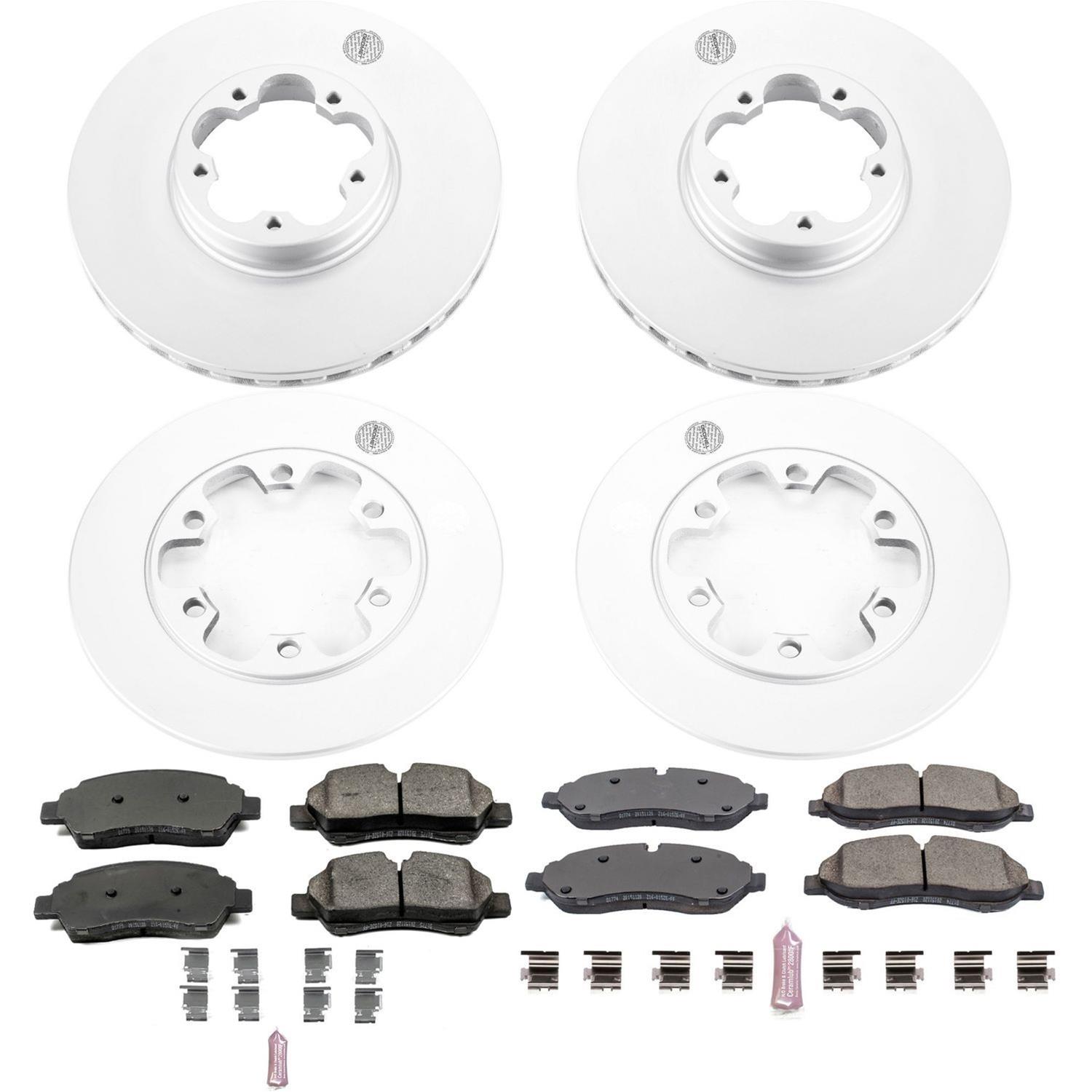 Power Stop 15-18 Ford Transit-350 HD Front & Rear Z17 Evolution Geomet Coated Brake Kit (1x psbCRK7148, 1x psbCRK7149) thumbnail 7