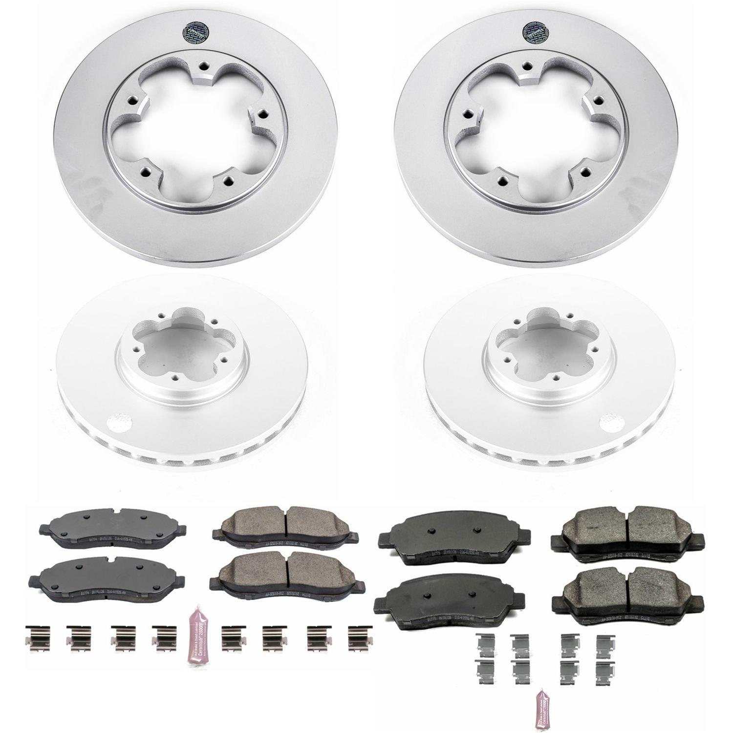 Power Stop 15-19 Ford Transit-150 Front & Rear Z17 Evolution Geomet Coated Brake Kit (1x psbCRK7150, 1x psbCRK7145) thumbnail 6
