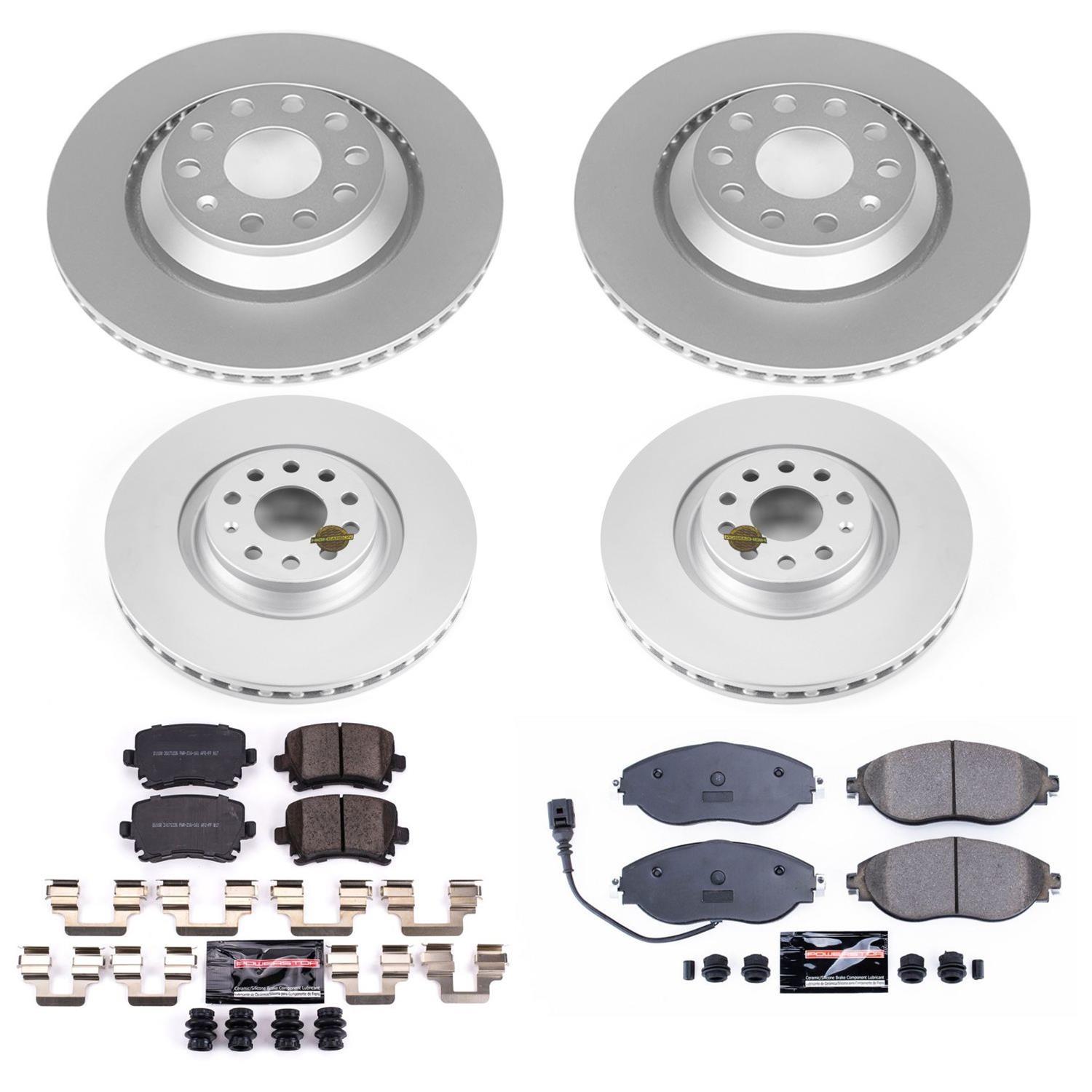 Power Stop 12-17 Volkswagen CC Front & Rear Z23 Evolution Sport Coated Brake Kit (1x psbCRK7175, 1x psbCRK4628) thumbnail 5