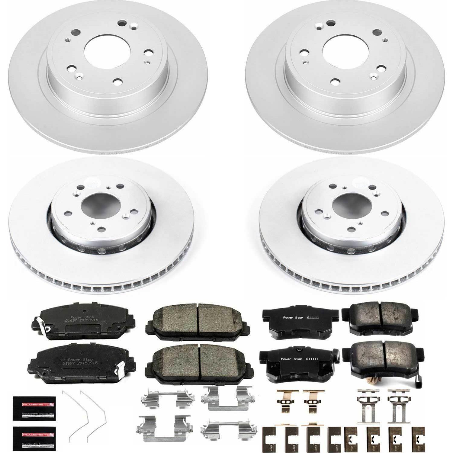 Power Stop 2016 Acura ILX Front & Rear Z17 Evolution Geomet Coated Brake Kit (1x psbCRK3128, 1x psbCRK6940) thumbnail 4