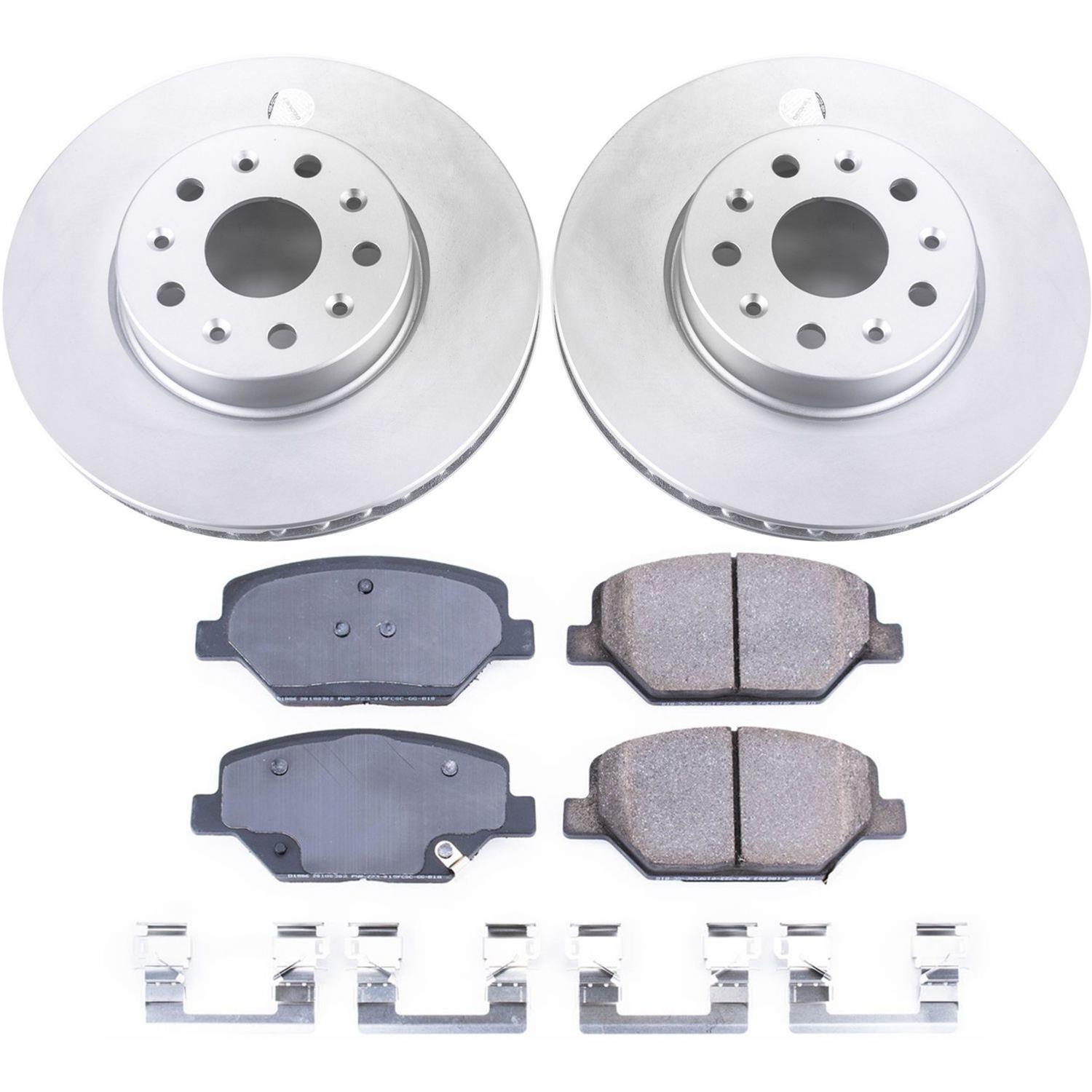 Power Stop 16-19 Chevrolet Camaro Front & Rear Z17 Evolution Geomet Coated Brake Kit (1x psbCRK7289, 1x psbCRK7295) thumbnail 4