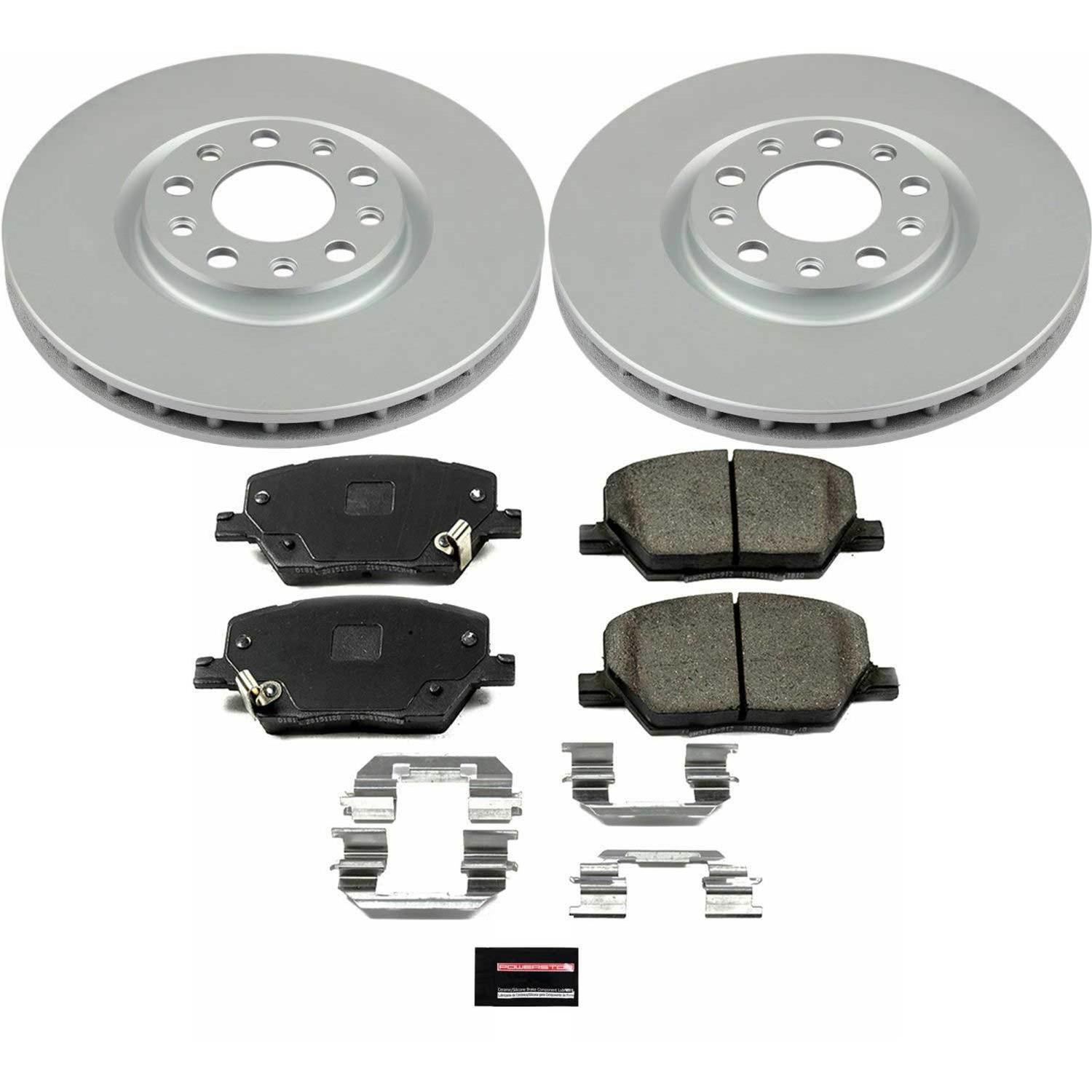 Power Stop 17-19 Jeep Compass Front & Rear Z17 Evolution Geomet Coated Brake Kit (1x psbCRK7736, 1x psbCRK7299) thumbnail 8