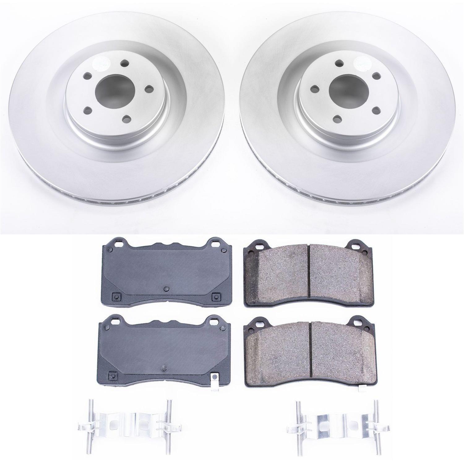Power Stop 16-18 Ford Focus Front & Rear Z17 Evolution Geomet Coated Brake Kit (1x psbCRK7320, 1x psbCRK7318) thumbnail 5
