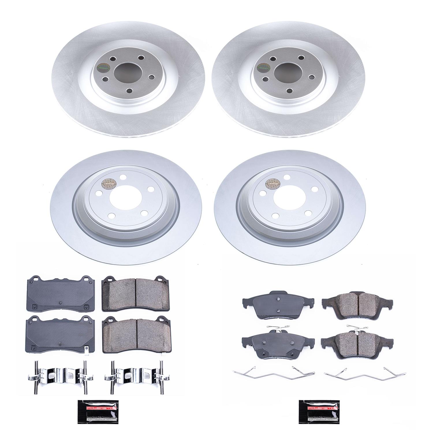 Power Stop 16-18 Ford Focus Front & Rear Z17 Evolution Geomet Coated Brake Kit (1x psbCRK7320, 1x psbCRK7318) thumbnail 4