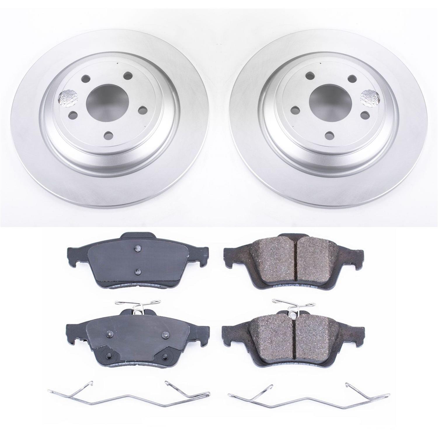 Power Stop 16-18 Ford Focus Front & Rear Z17 Evolution Geomet Coated Brake Kit (1x psbCRK7320, 1x psbCRK7318) thumbnail 8