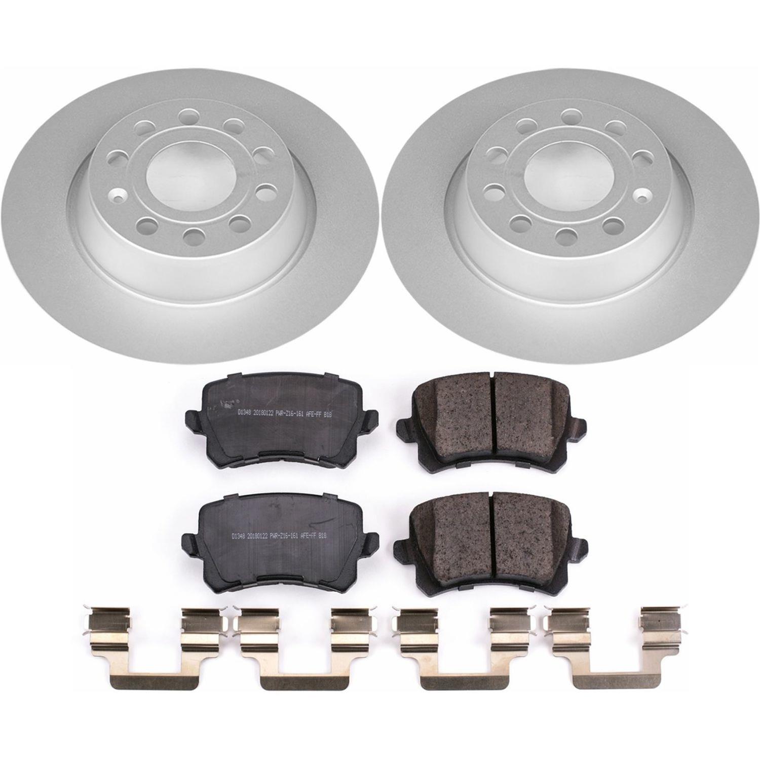 Power Stop 2015 Audi Q3 Front & Rear Z23 Evolution Sport Coated Brake Kit (1x psbCRK2963, 1x psbCRK7324) thumbnail 6
