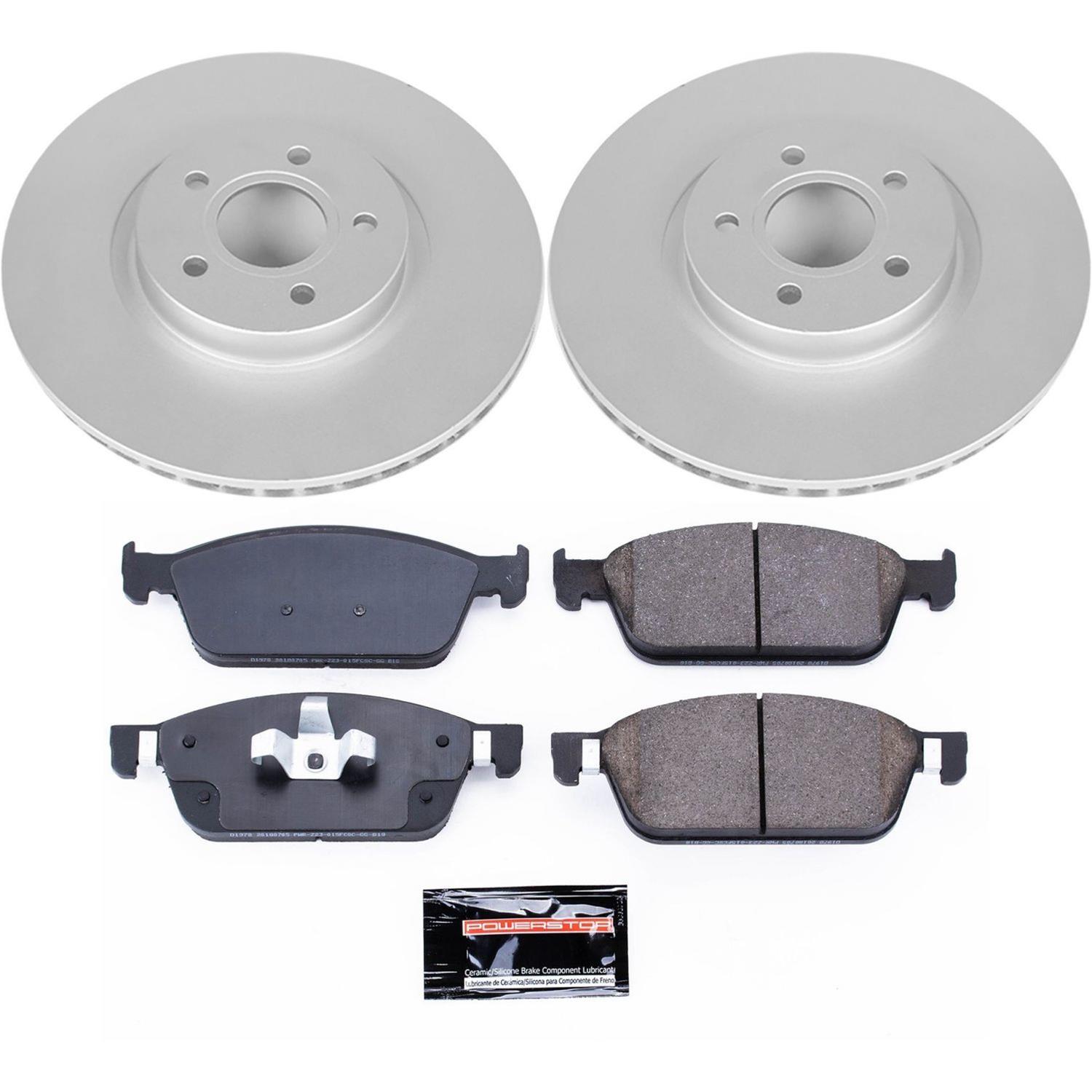 Power Stop 17-19 Lincoln MKC Front & Rear Z23 Evolution Sport Coated Brake Kit (1x psbCRK6817, 1x psbCRK7338) thumbnail 5