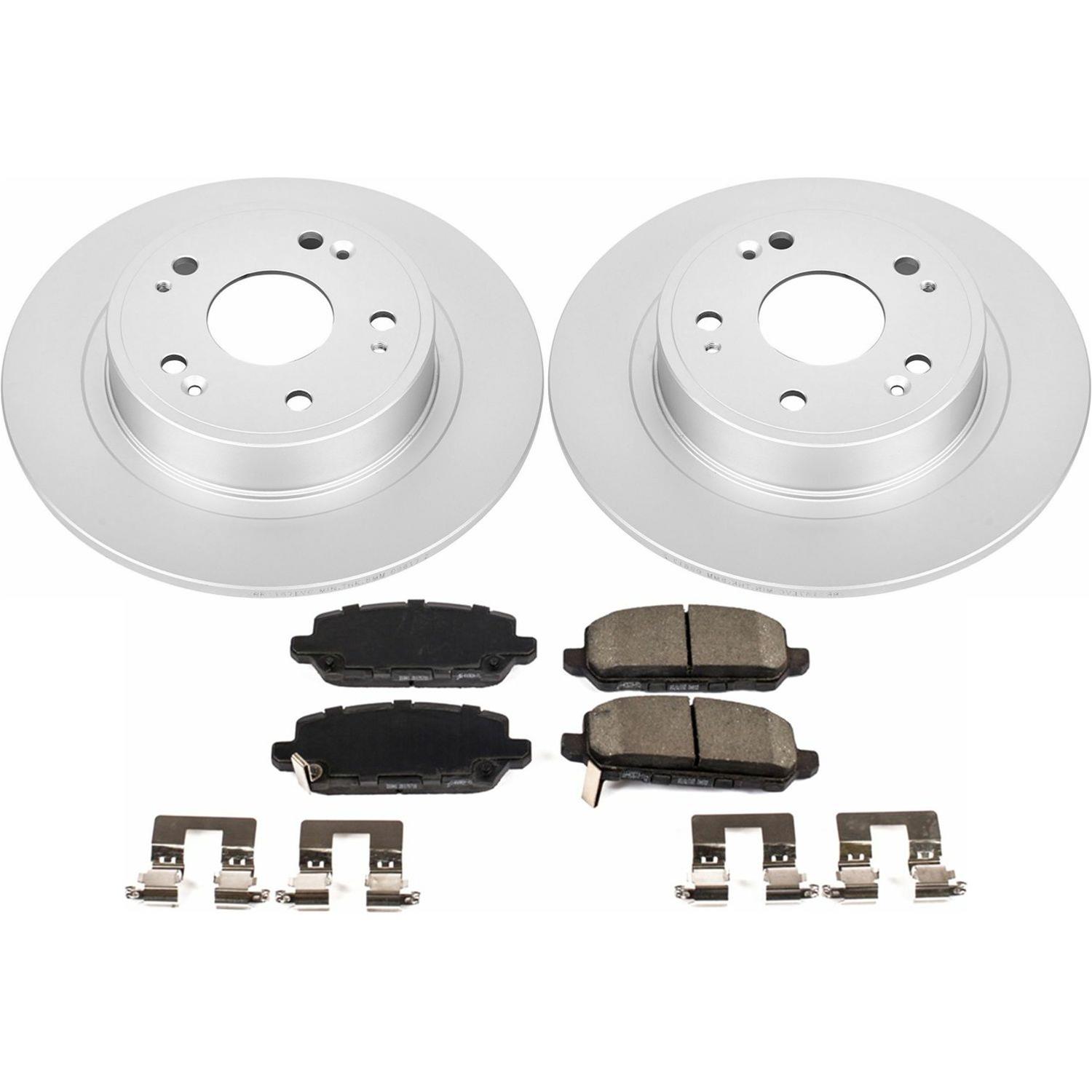 Power Stop CRK7340 rear Z17 Evolution Geomet Coated Brake Kit Power Stop CRK7340 rear Z17 Evolution Geomet Coated Brake Kit