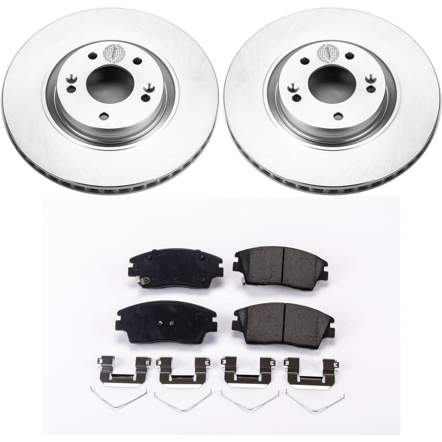 Power Stop 17-19 Kia Sportage Front & Rear Z17 Evolution Geomet Coated Brake Kit (1x psbCRK7343, 1x psbCRK7729) thumbnail 5