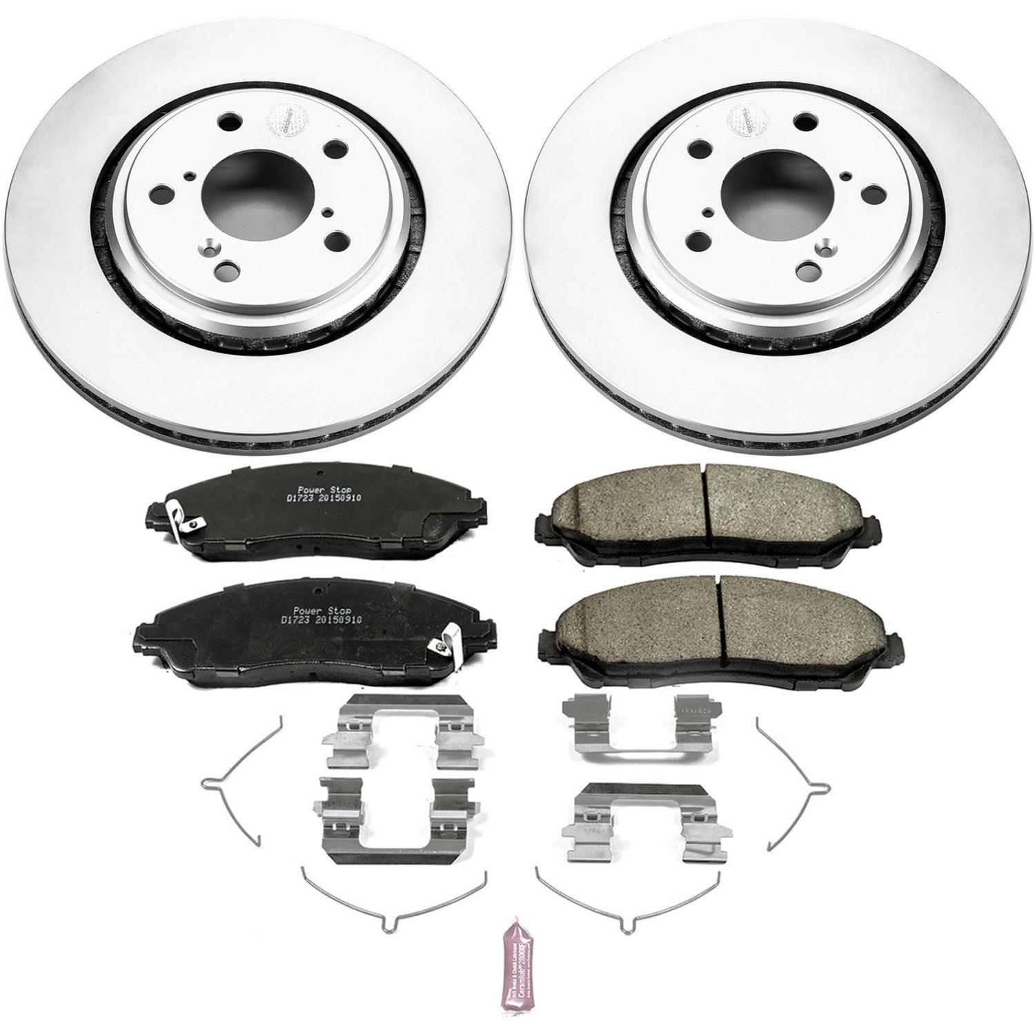 Power Stop 17-19 Acura MDX Front & Rear Z17 Evolution Geomet Coated Brake Kit (1x psbCRK7901, 1x psbCRK7352) thumbnail 5