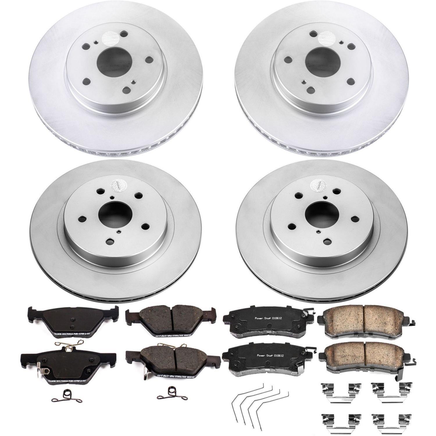 Power Stop 15-18 Subaru Legacy Front & Rear Z17 Evolution Geomet Coated Brake Kit (1x psbCRK7356, 1x psbCRK7039) thumbnail 5