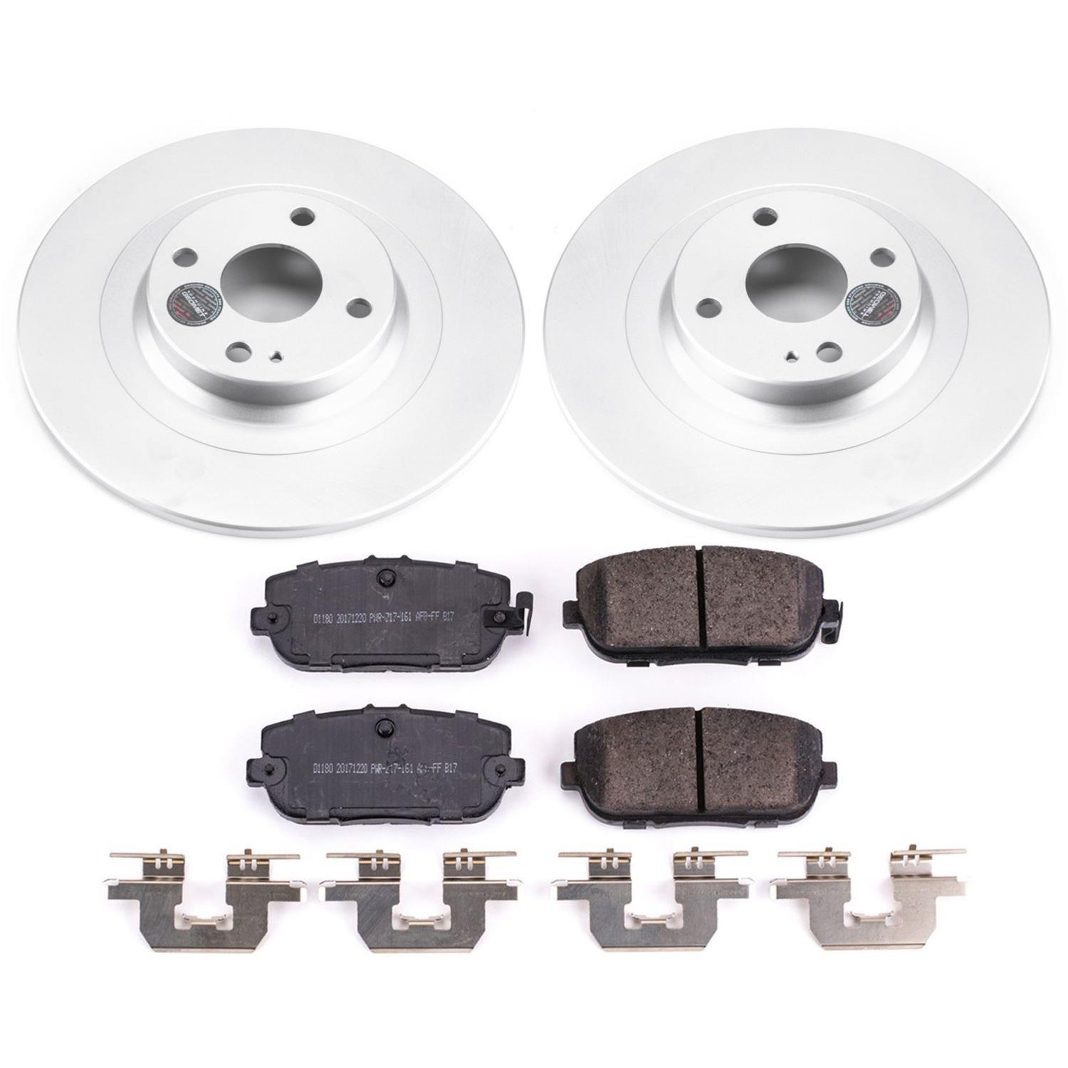 PowerStop CRK7359 PowerStop Z17 Evolution Plus GEOMET Coated Brake