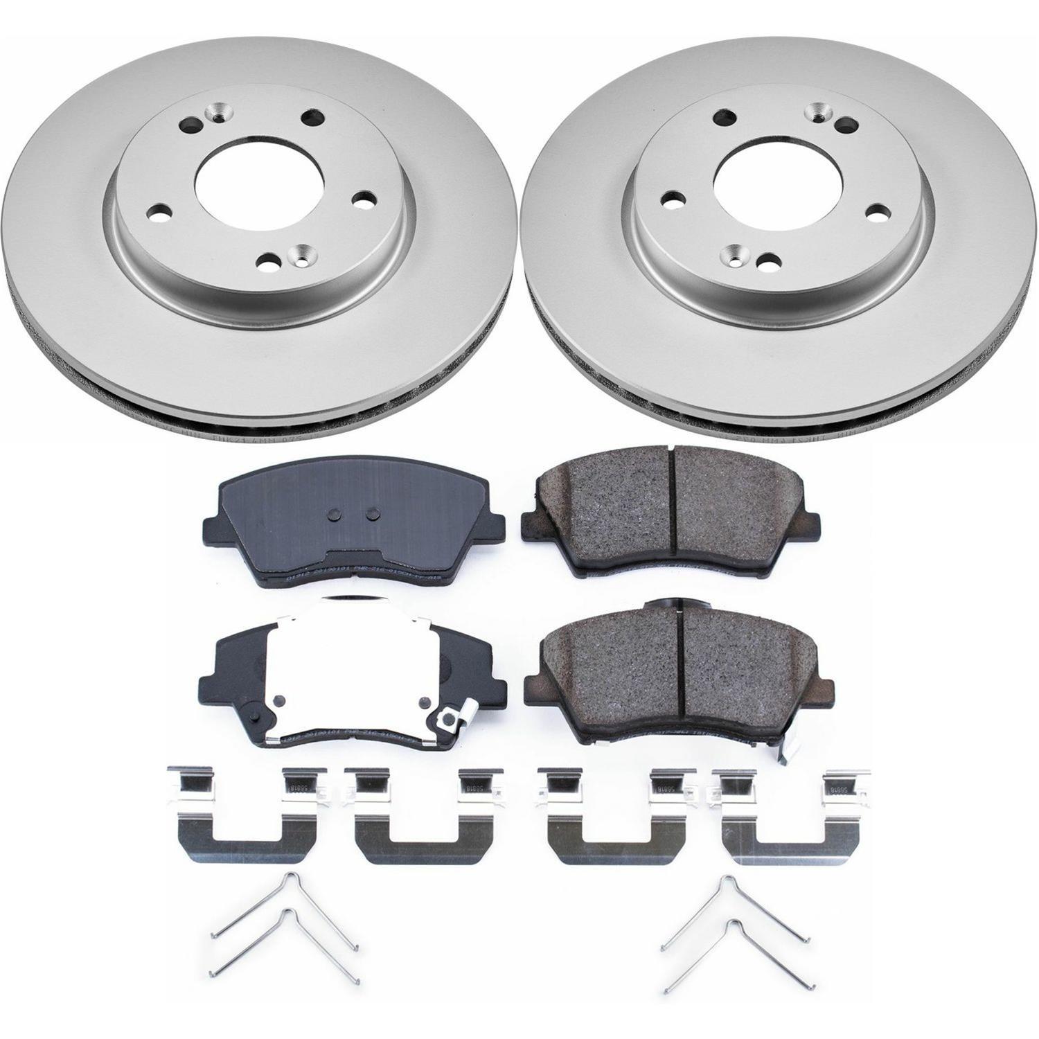 Power Stop 18-19 Hyundai Elantra GT Front & Rear Z17 Evolution Geomet Coated Brake Kit (1x psbCRK7524, 1x psbCRK7370) thumbnail 2