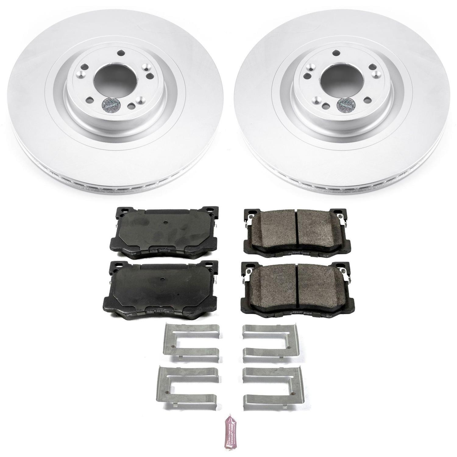 Power Stop 15-16 Hyundai Genesis Front & Rear Z17 Evolution Geomet Coated Brake Kit (1x psbCRK7371, 1x psbCRK5848) thumbnail 6