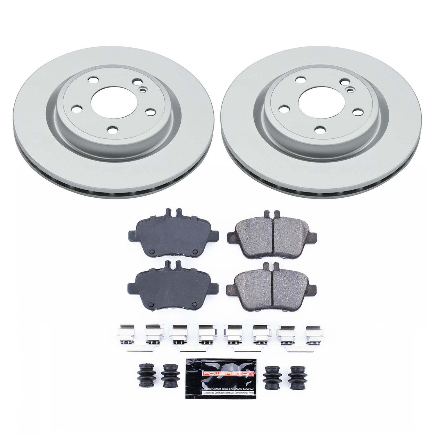 Power Stop 18-19 Mercedes-Benz CLA250 Front & Rear Z17 Evolution Geomet Coated Brake Kit (1x psbCRK8266, 1x psbCRK7378) thumbnail 6