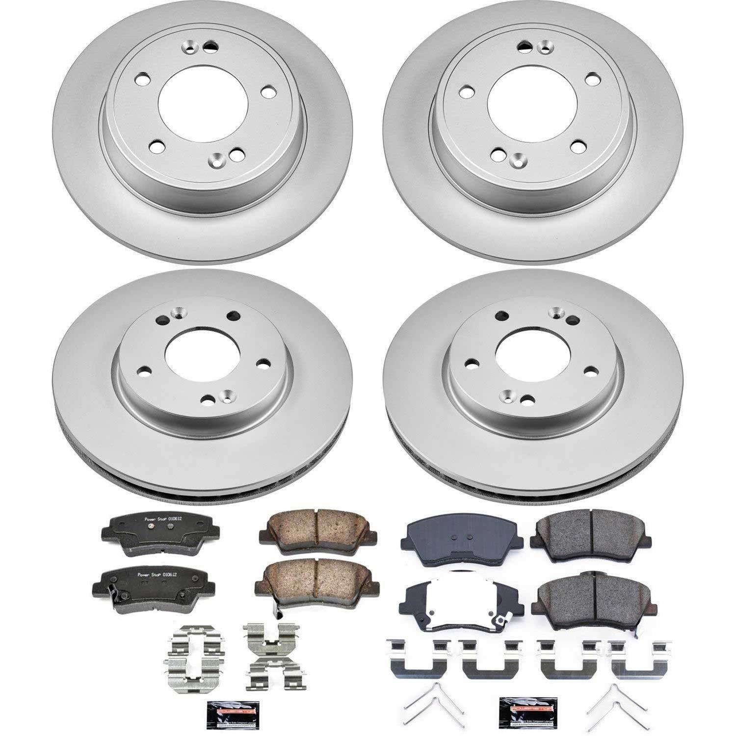 Power Stop 17-19 Hyundai Elantra Front & Rear Z17 Evolution Geomet Coated Brake Kit (1x psbCRK6501, 1x psbCRK7370) thumbnail 4