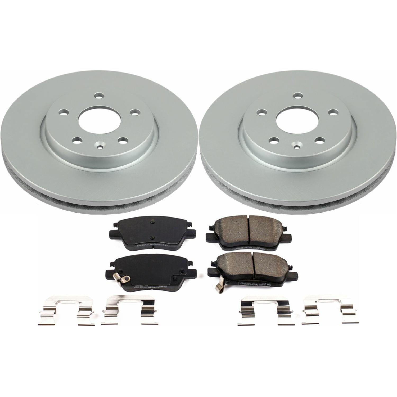 Power Stop 2016 Chevrolet Cruze Front & Rear Z17 Evolution Geomet Coated Brake Kit (1x psbCRK7896, 1x psbCRK7399) thumbnail 8