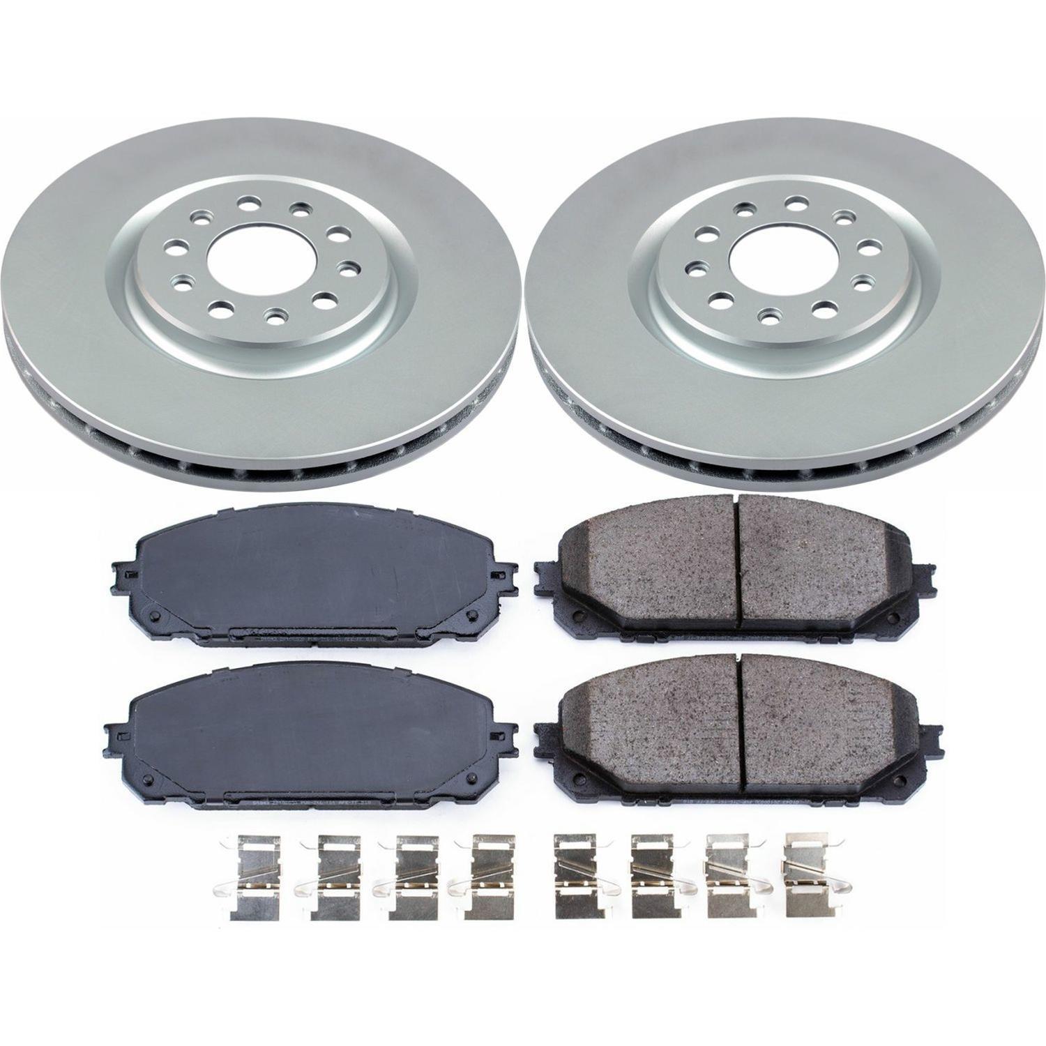 Power Stop 17-19 Jeep Cherokee Front & Rear Z17 Evolution Geomet Coated Brake Kit (1x psbCRK7414, 1x psbCRK6542) thumbnail 6