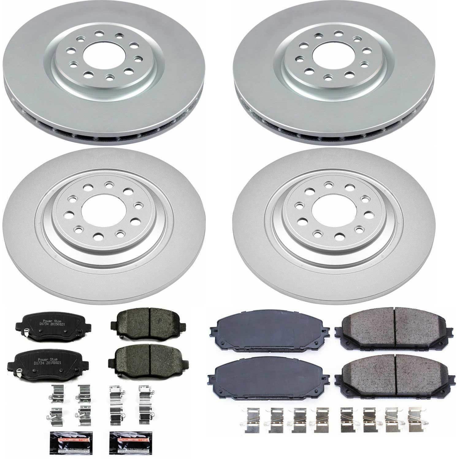 Power Stop 17-19 Jeep Cherokee Front & Rear Z17 Evolution Geomet Coated Brake Kit (1x psbCRK7414, 1x psbCRK6542) thumbnail 4