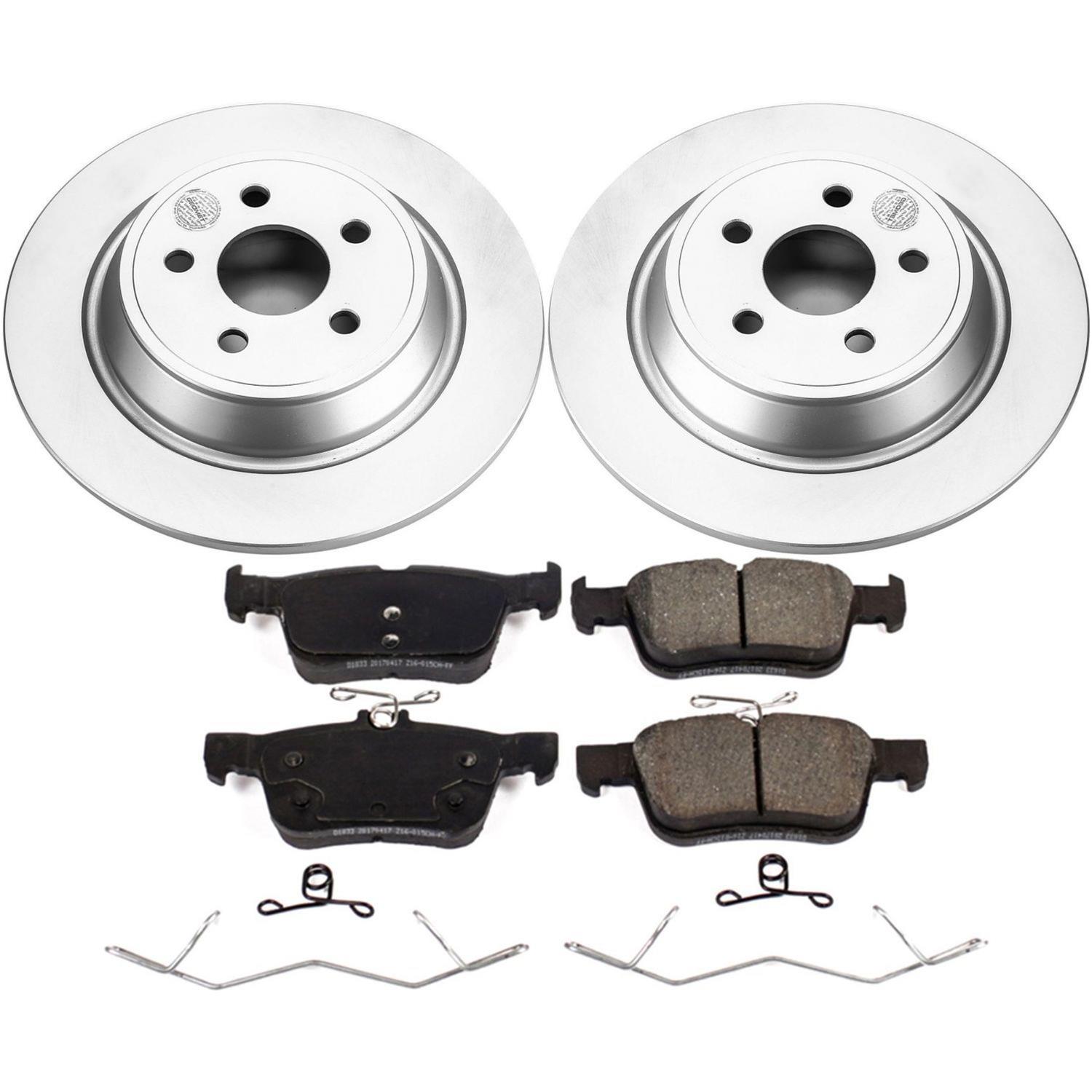 Power Stop 17-18 Lincoln Continental Front & Rear Z17 Evolution Geomet Coated Brake Kit (1x psbCRK7417, 1x psbCRK7143) thumbnail 7