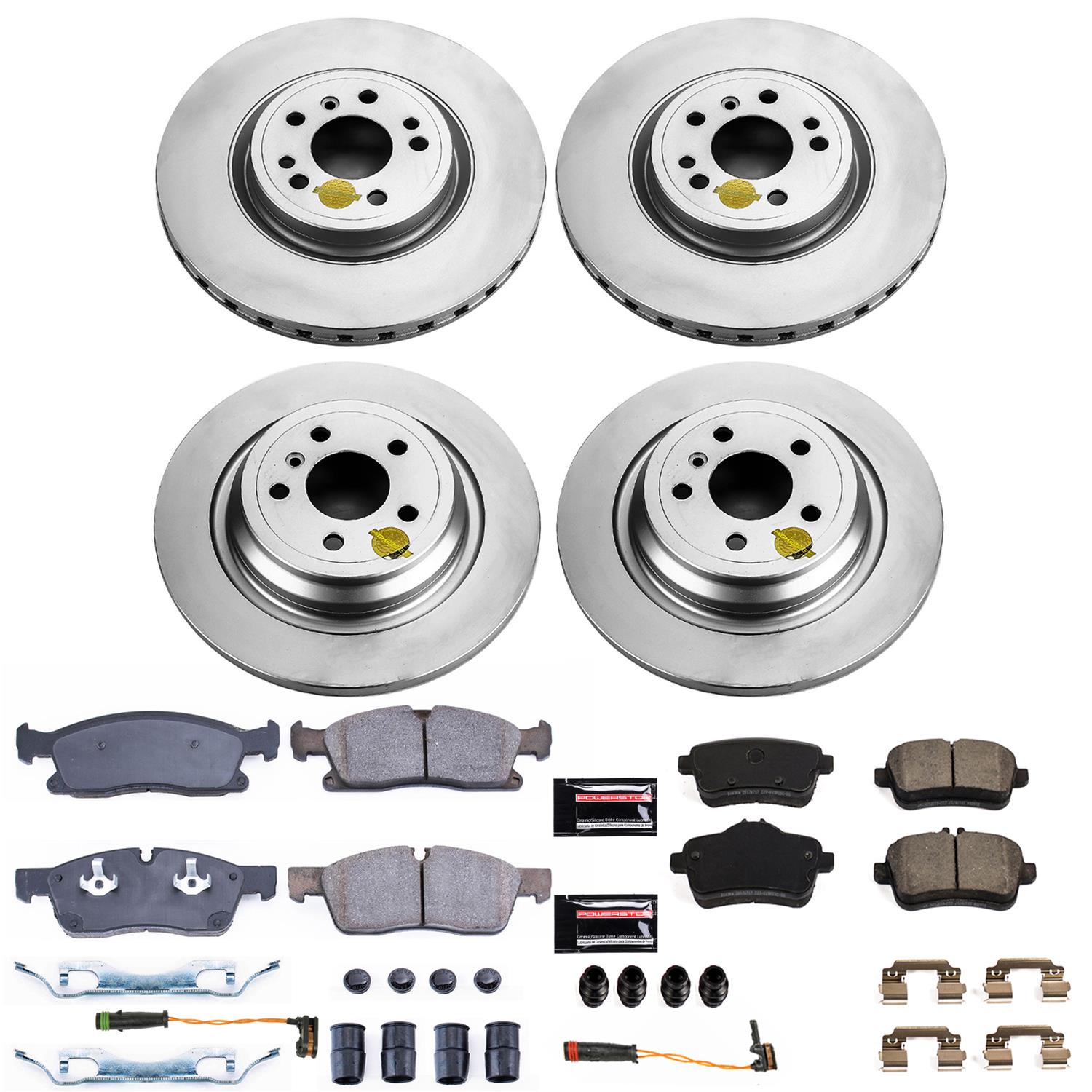 Power Stop 2016 Mercedes-Benz GLE300d Front & Rear Z23 Evolution Sport Coated Brake Kit (1x psbCRK6897, 1x psbCRK7440) thumbnail 5