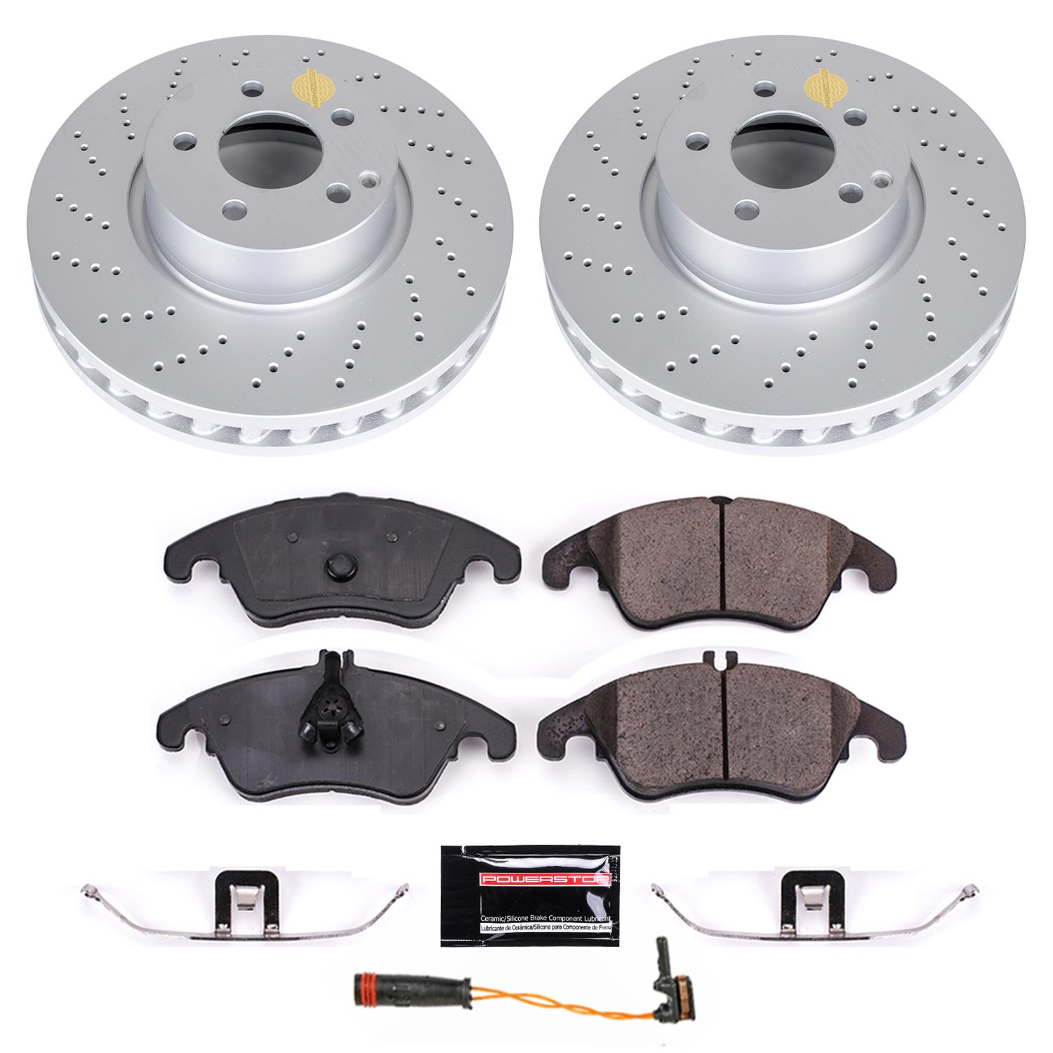 Power Stop 14-16 Mercedes-Benz E250 Front and Rear Z23 Coated Brake Kit (1x psbCRK7496, 1x psbCRK7745) thumbnail 5