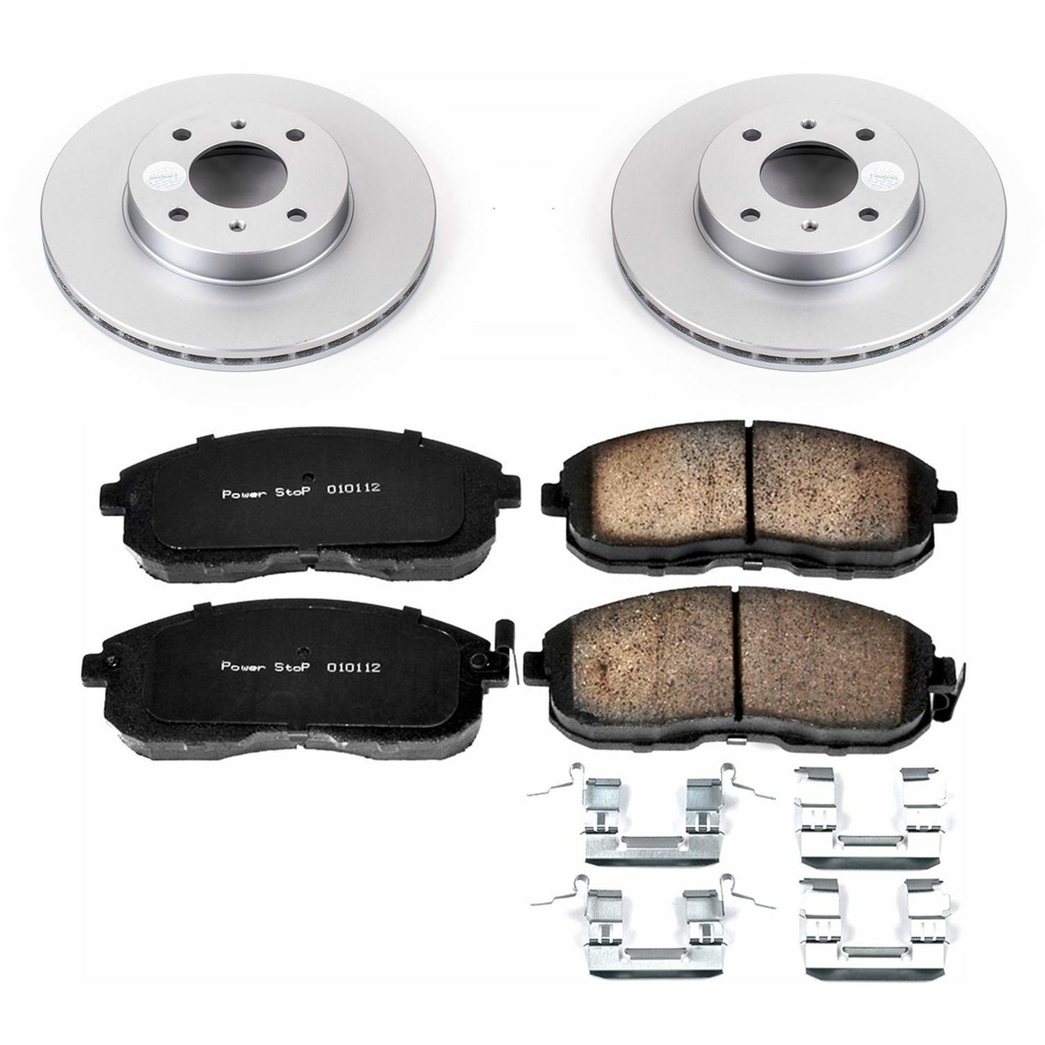 Power Stop 01-02 Infiniti G20 Front & Rear Z17 Evolution Geomet Coated Brake Kit (1x psbCRK749, 1x psbCRK741) thumbnail 5