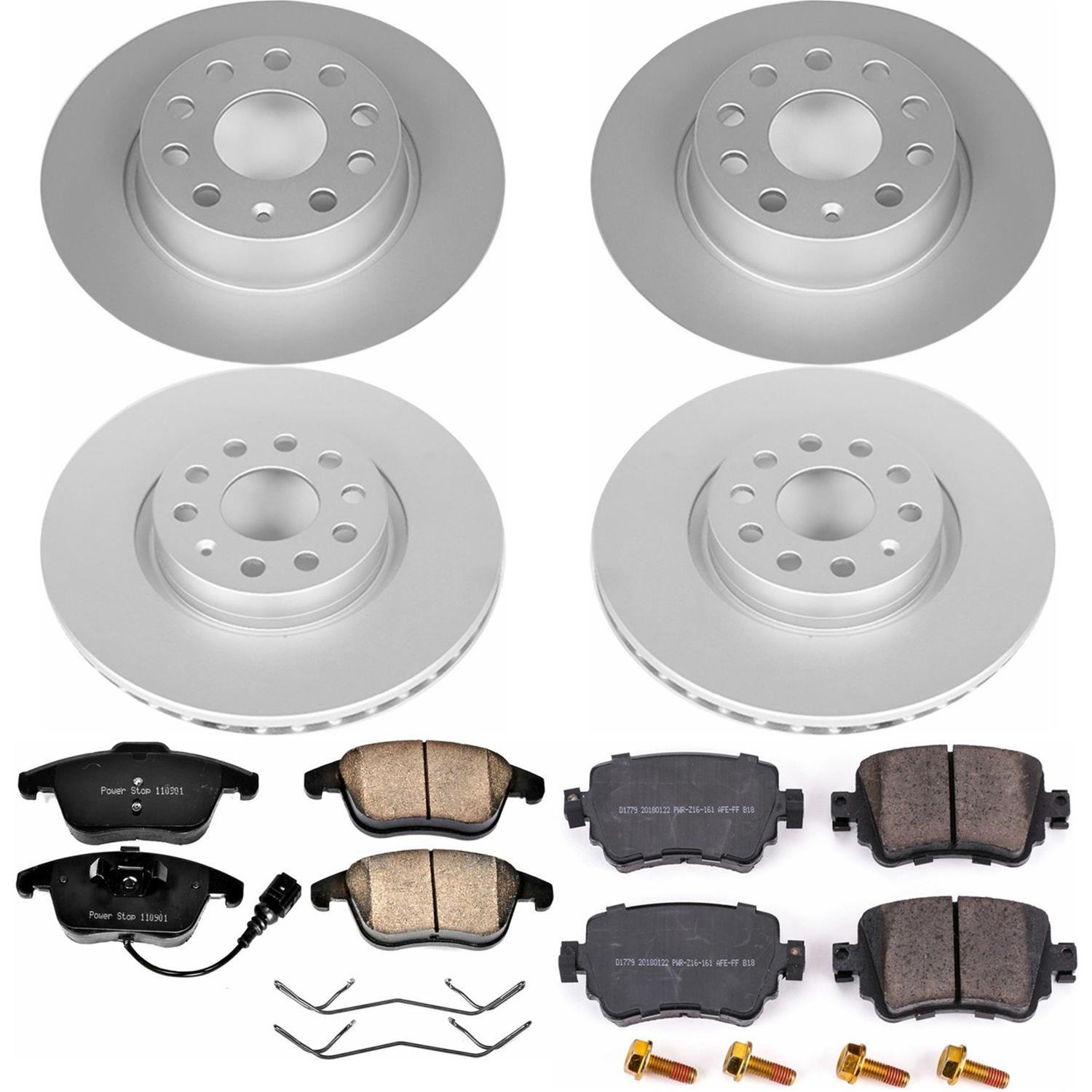 Power Stop 15-18 Volkswagen Passat Front & Rear Z23 Evolution Sport Coated Brake Kit (1x psbCRK7053, 1x psbCRK2963) thumbnail 4