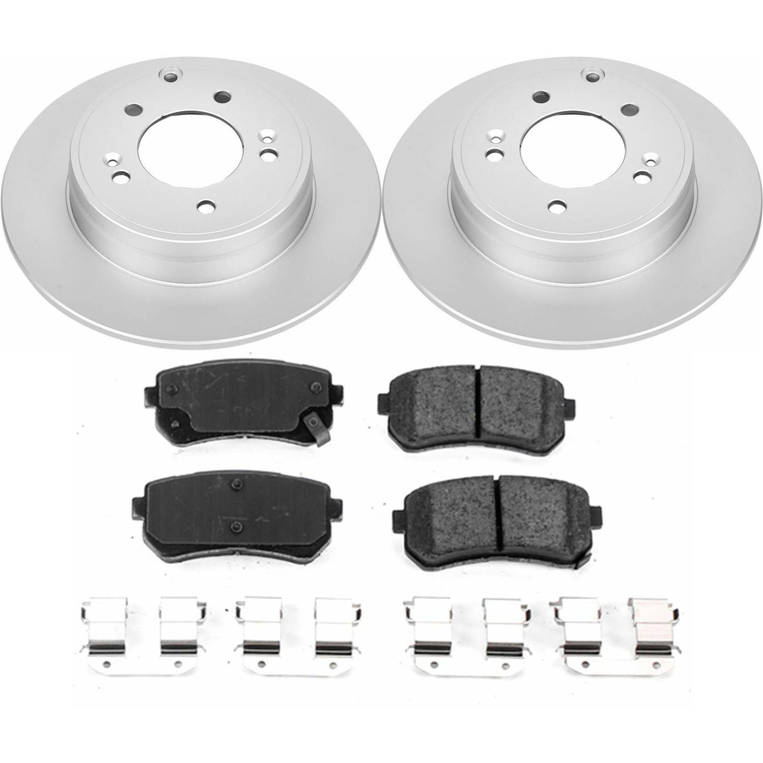 Power Stop 17-19 Hyundai Sonata Front & Rear Z17 Evolution Geomet Coated Brake Kit (1x psbCRK7509, 1x psbCRK7505) thumbnail 8